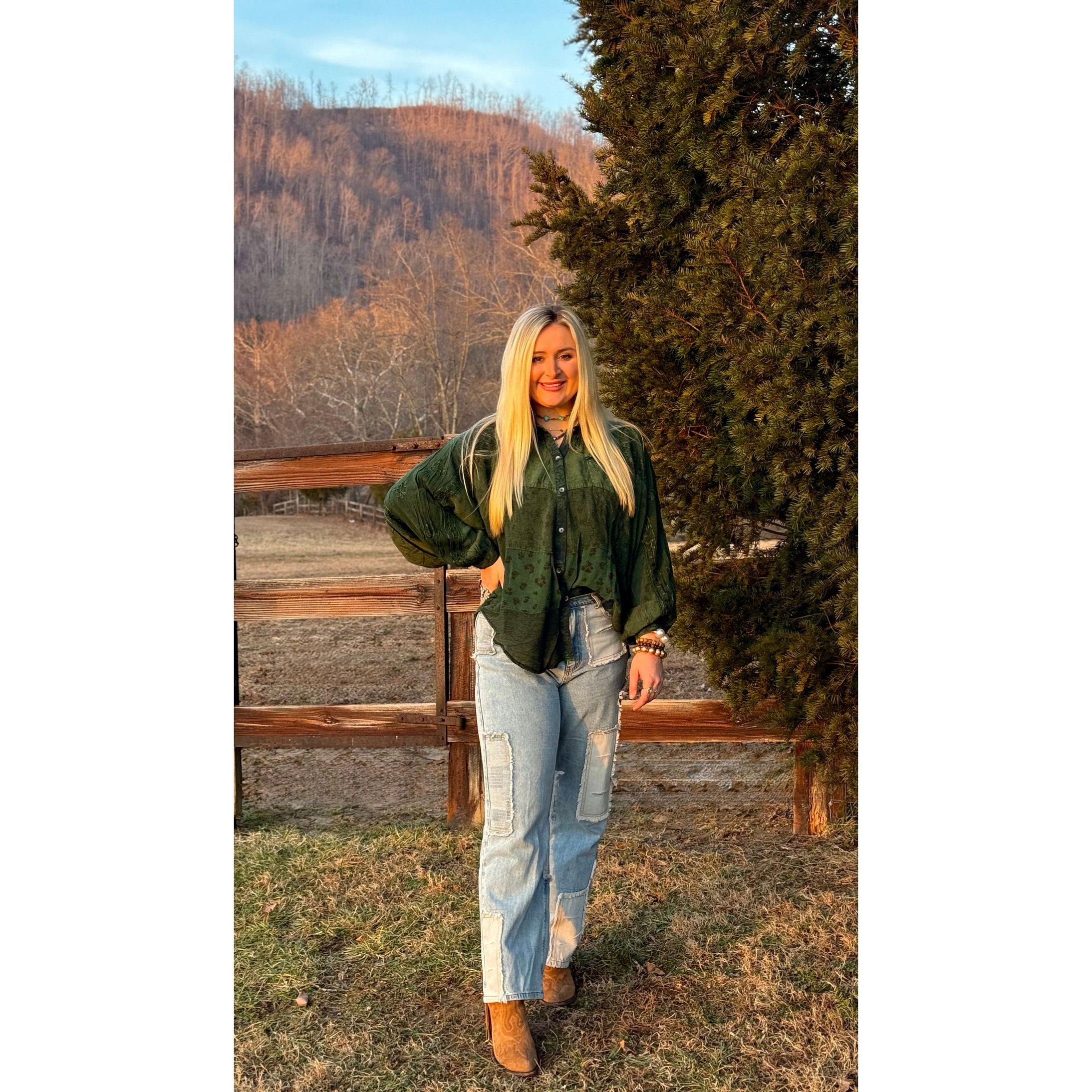 POL: Happy Life Patchwork Jean