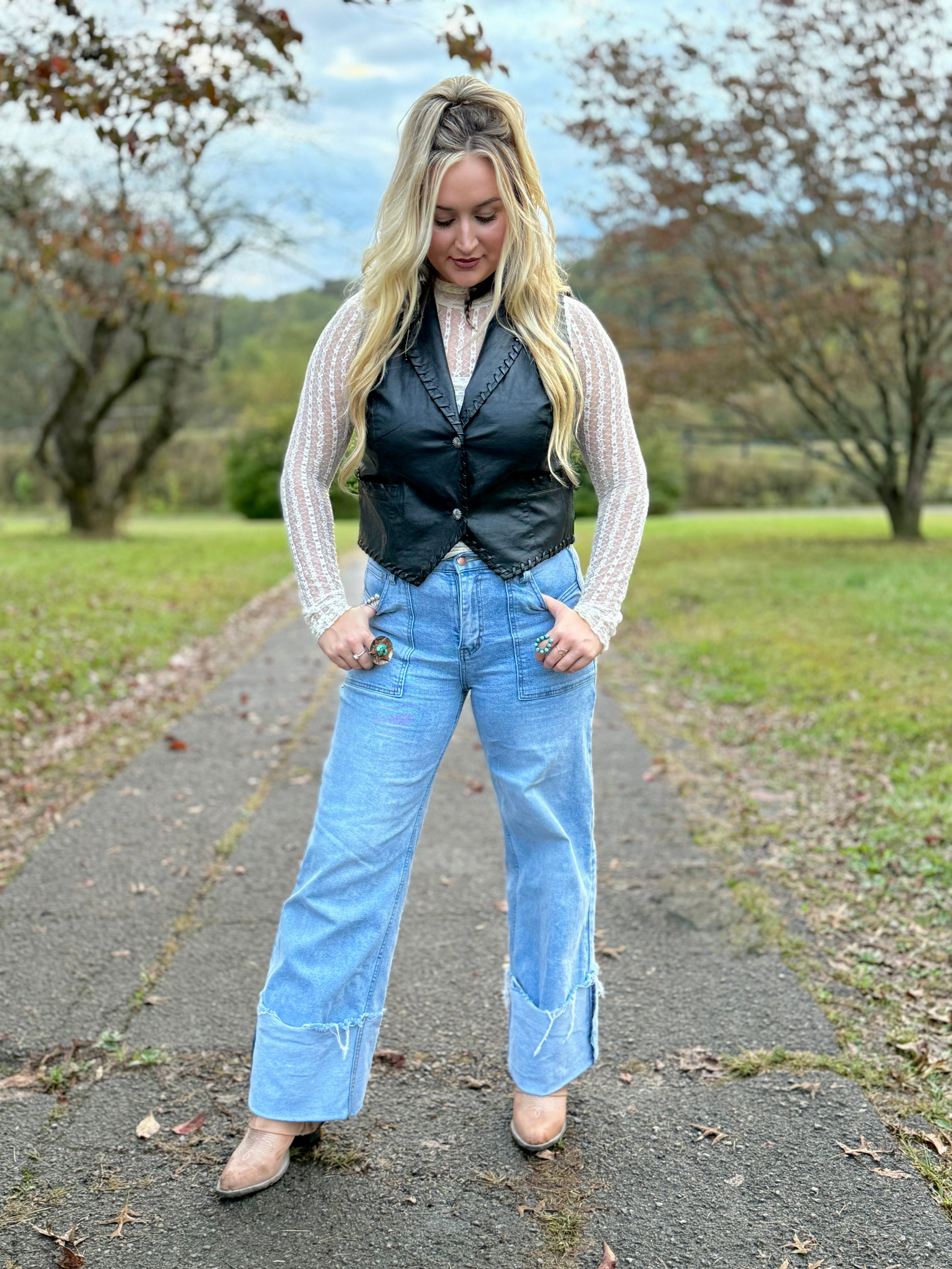 Jane Wide Leg Pocket Jean