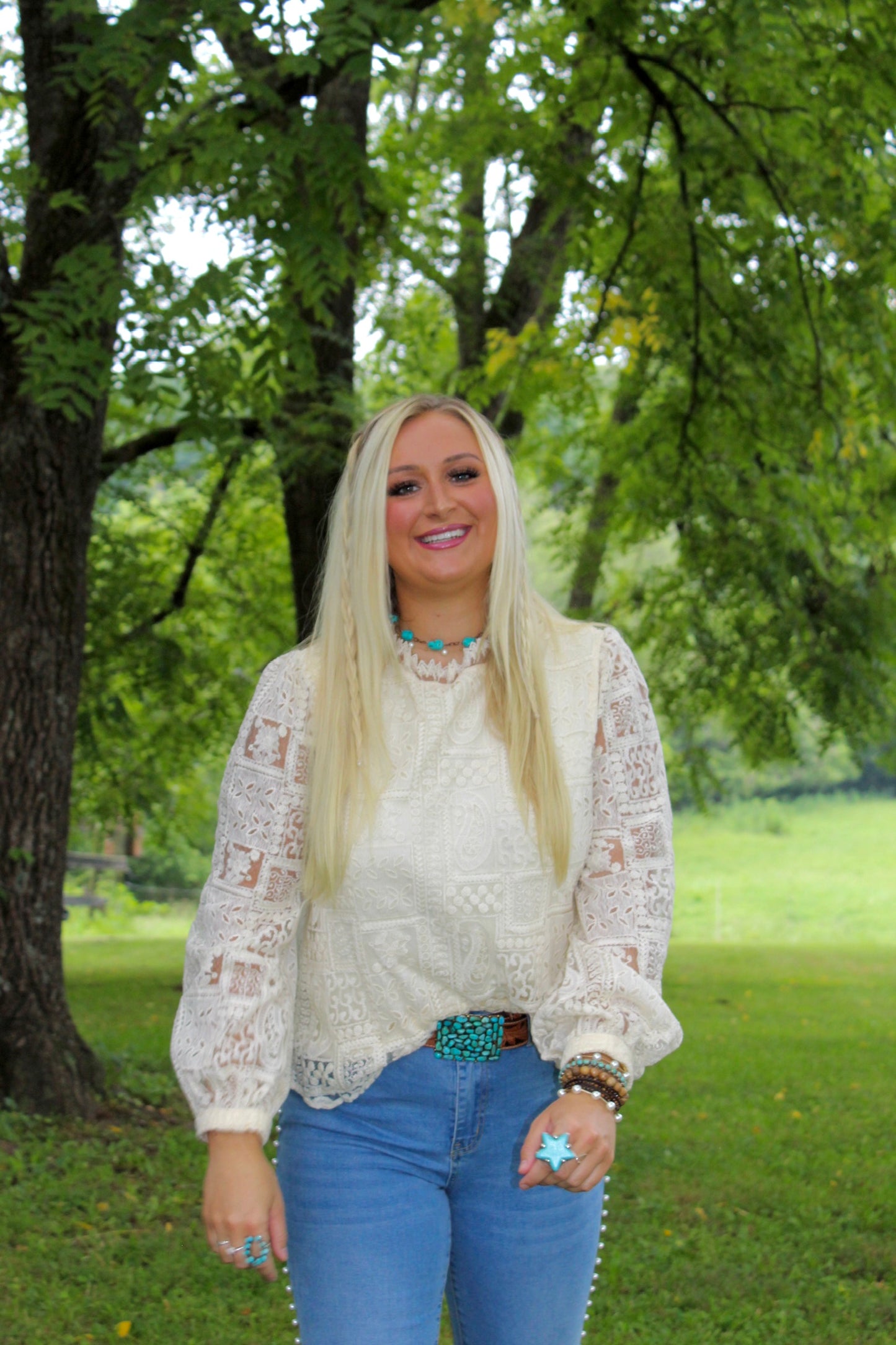 White Lace Blouse