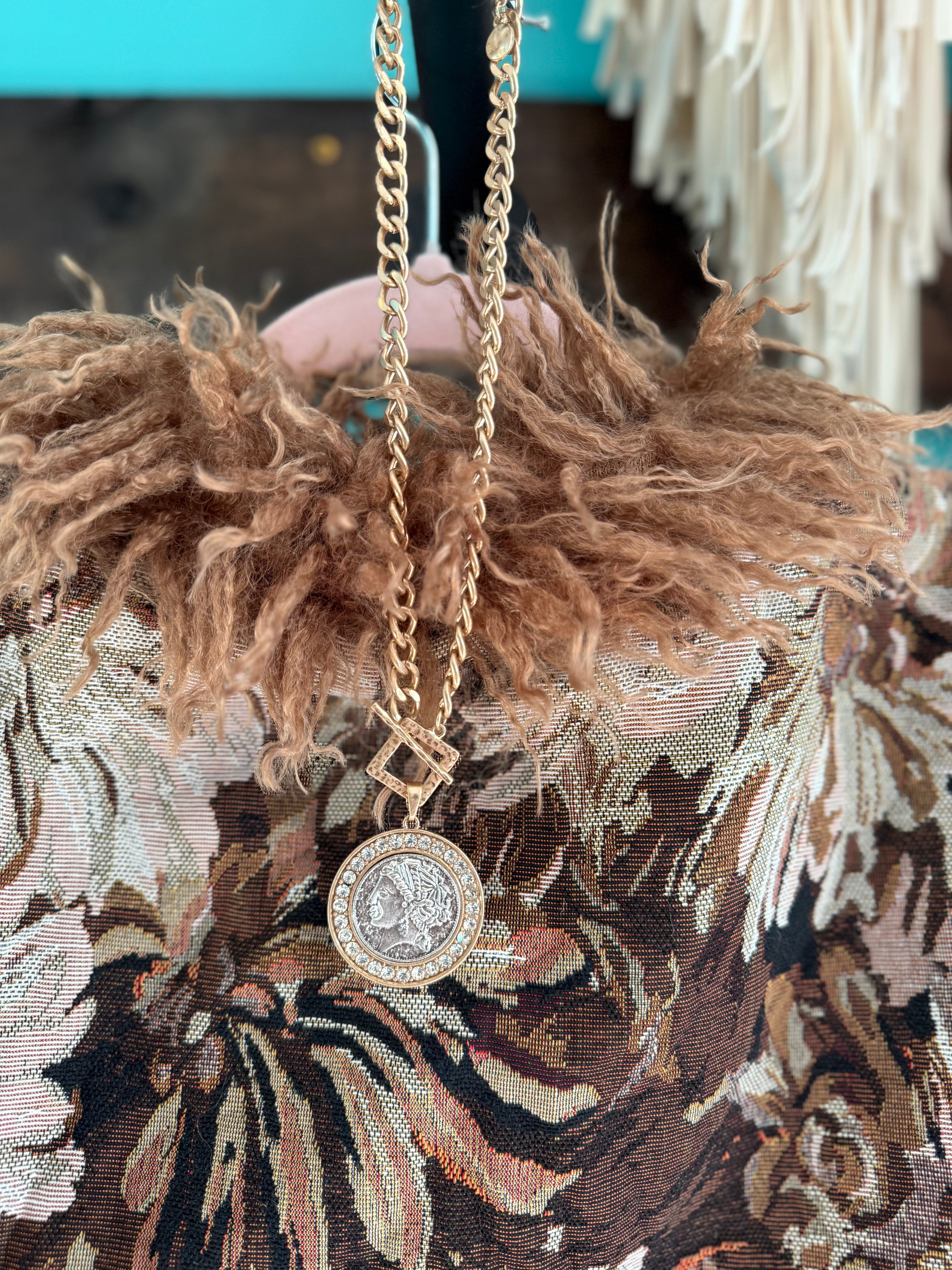 Antique Indian Coin Necklace