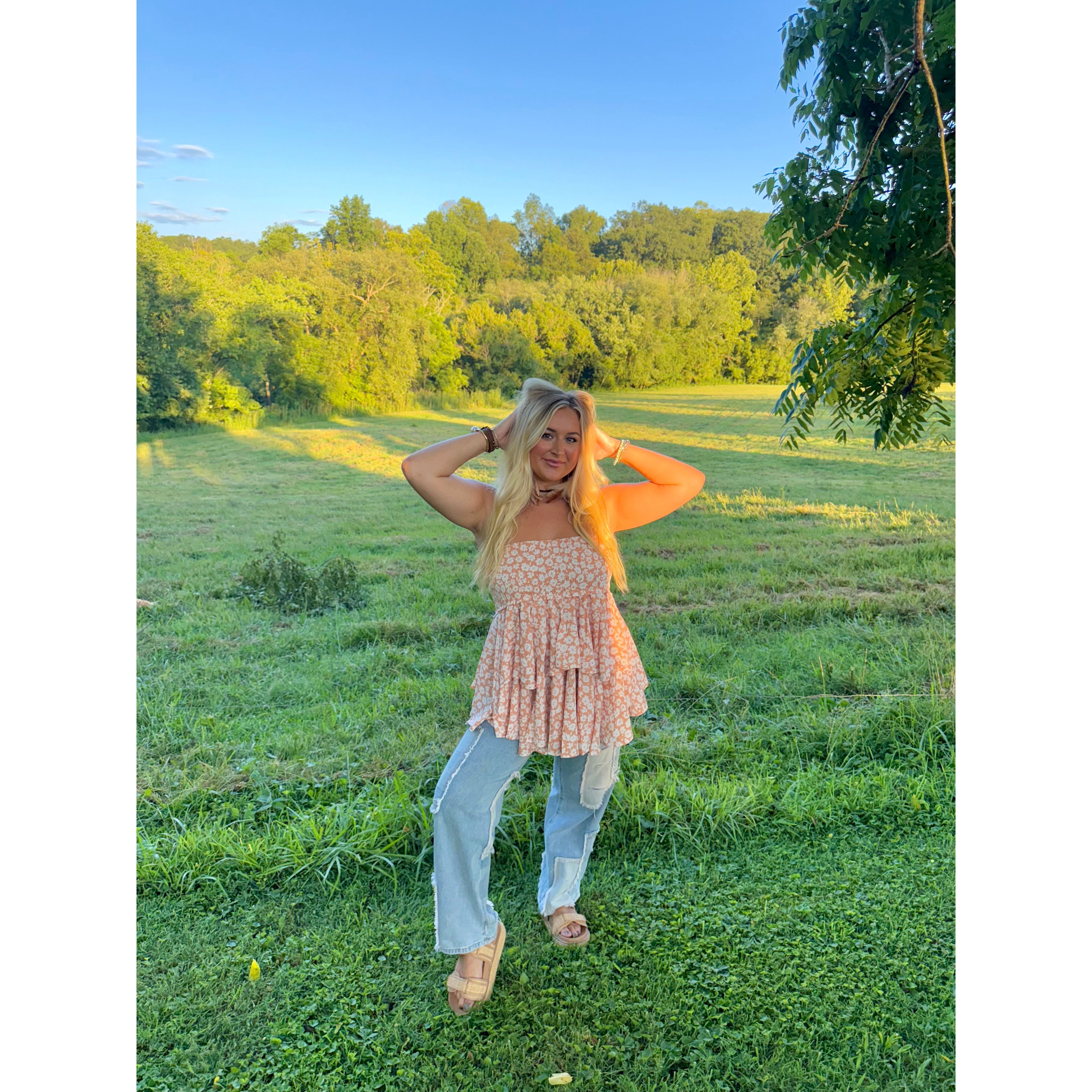 BY TOGETHER: Daisy Dream Ruffle Tube Top