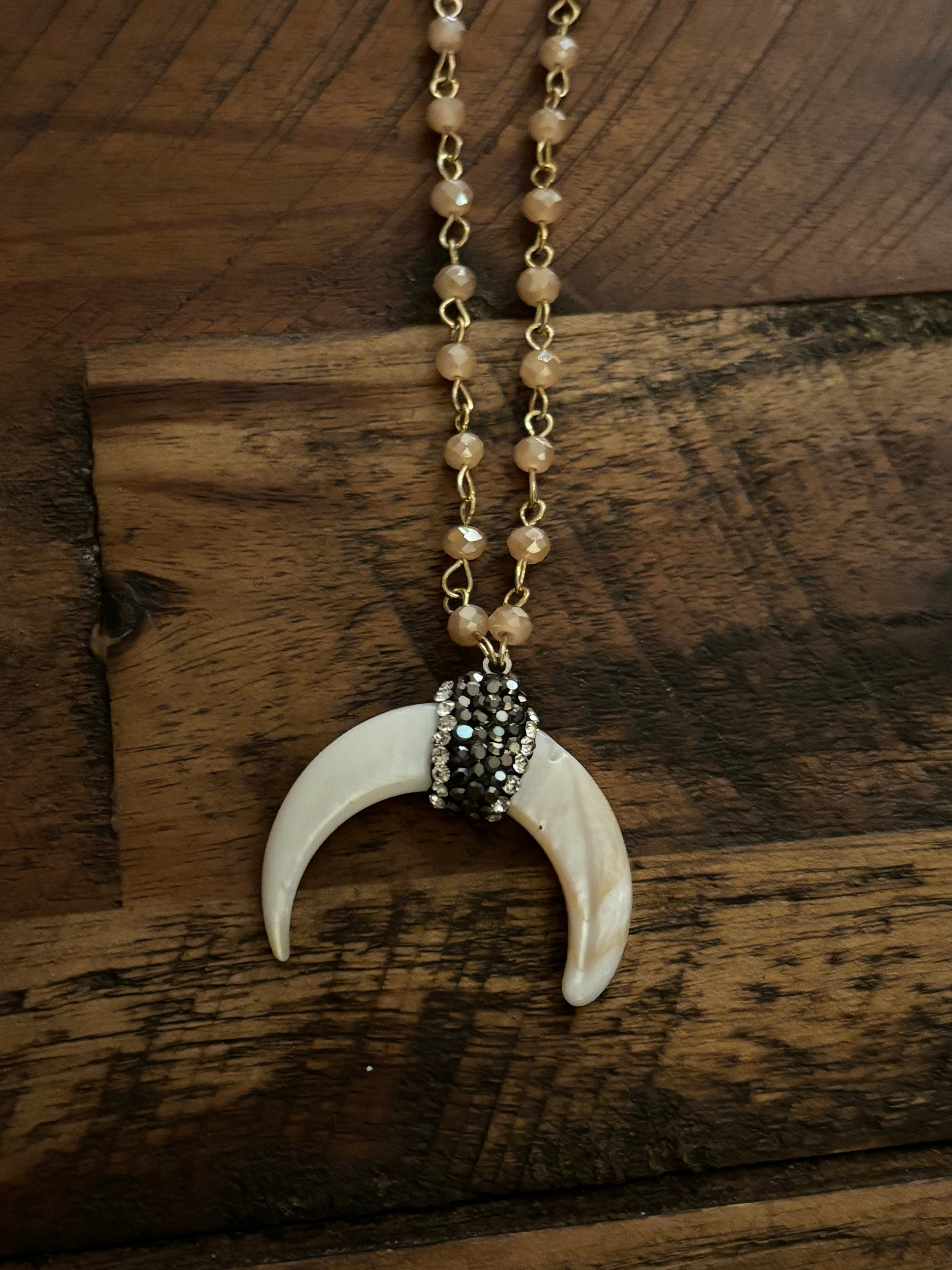 Rodeo Horn Necklace (gold)