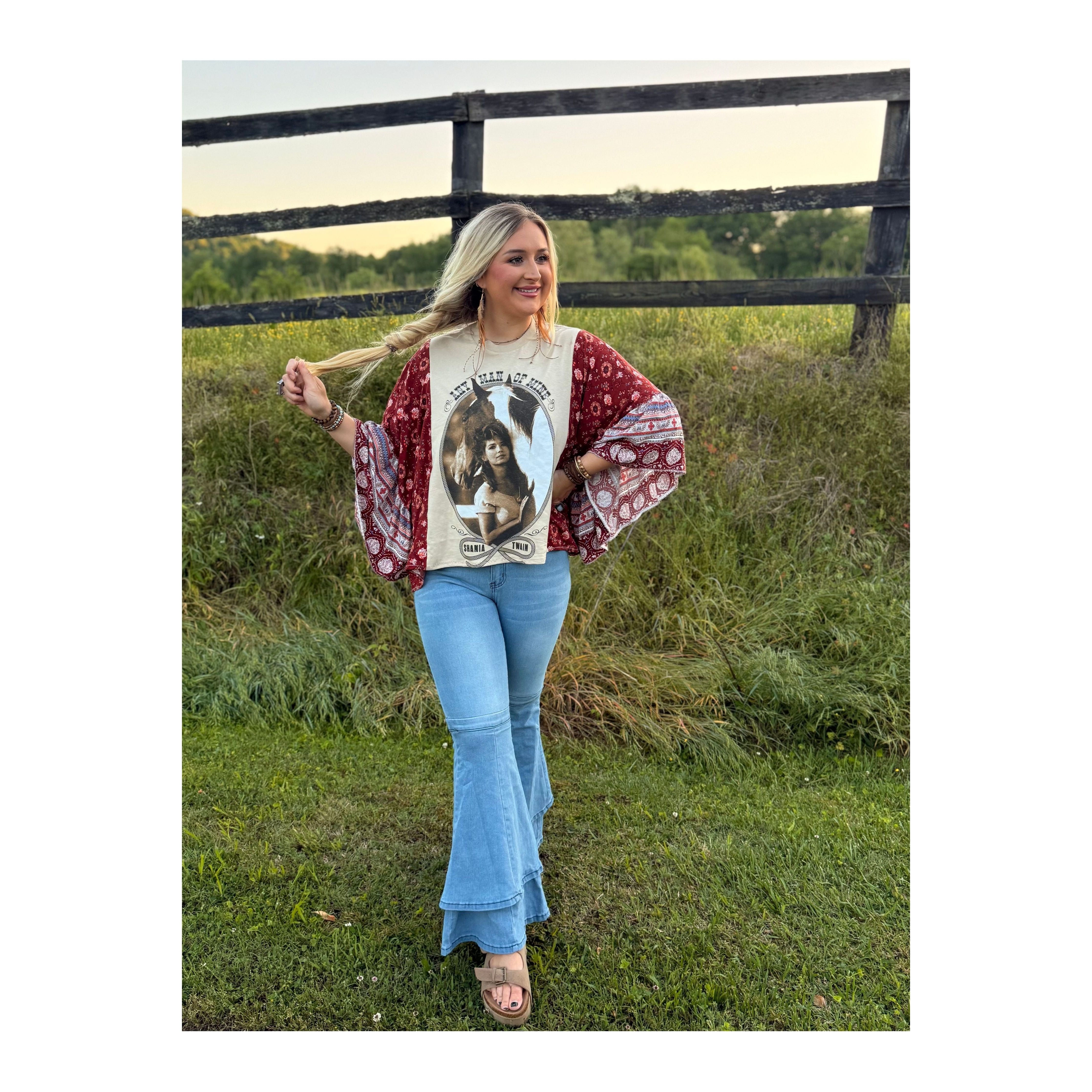 Shania Twain Upcycled Tee