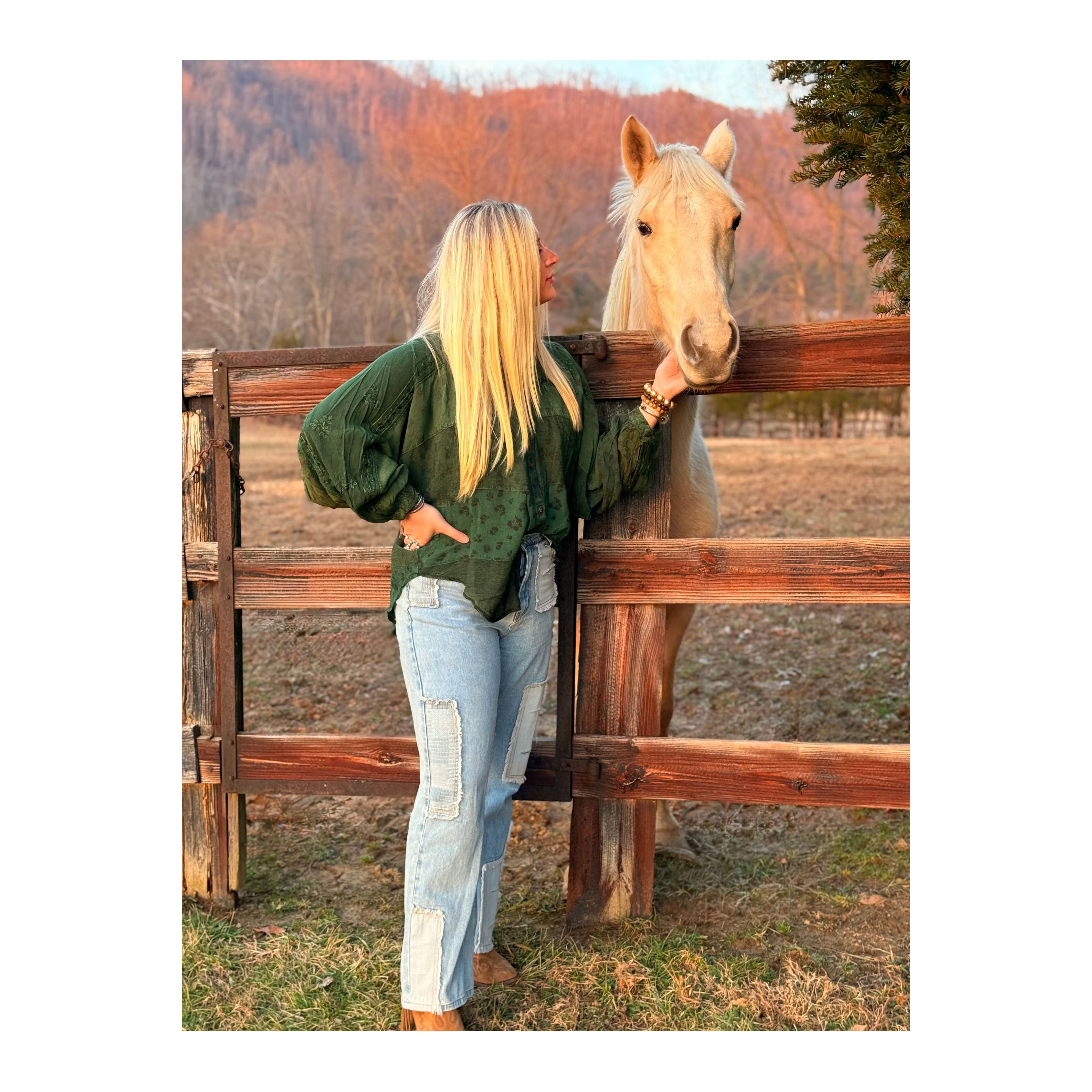 POL: Happy Life Patchwork Jean