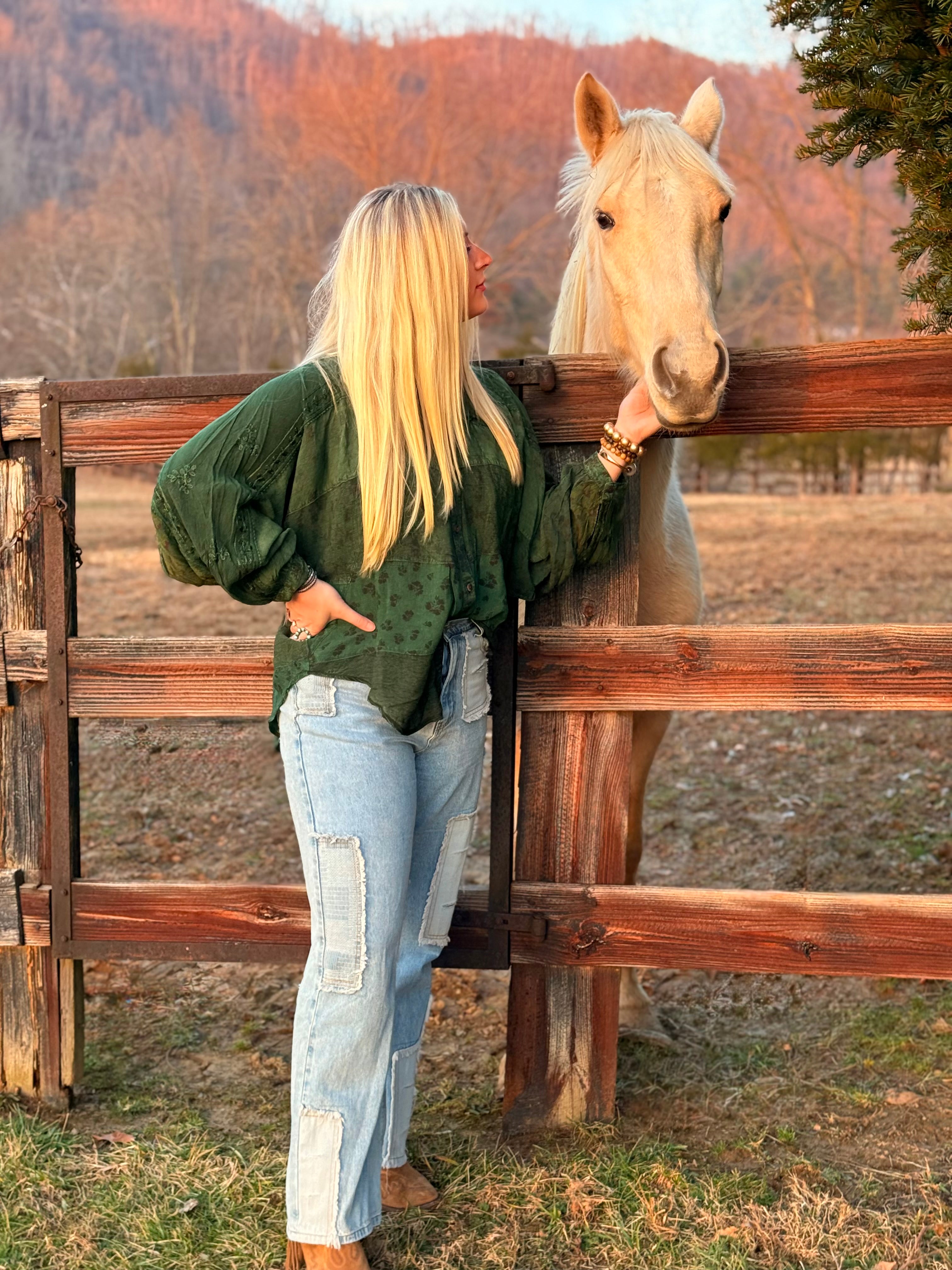 POL: Happy Life Patchwork Jean
