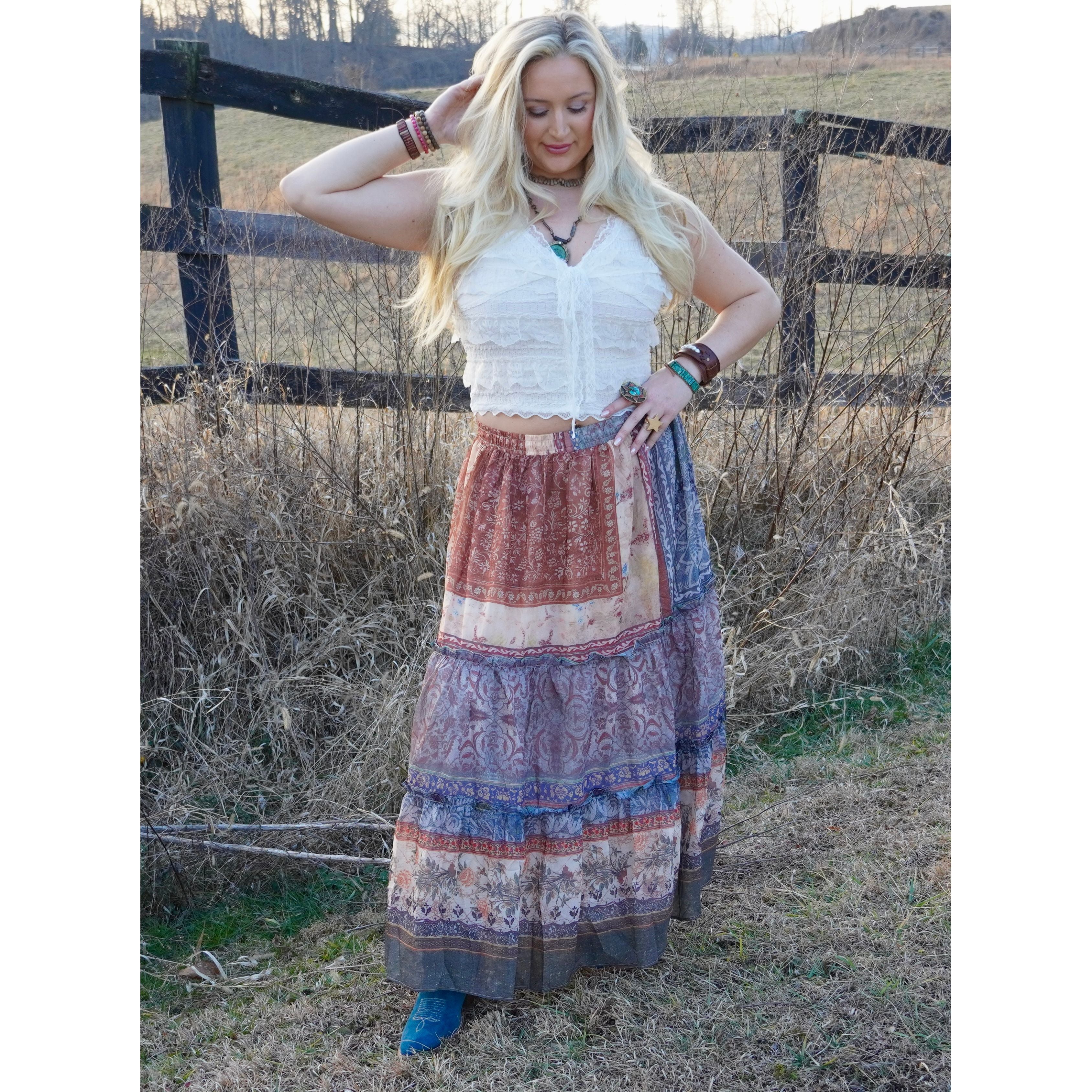 POL: White Lace Ruffle Tank