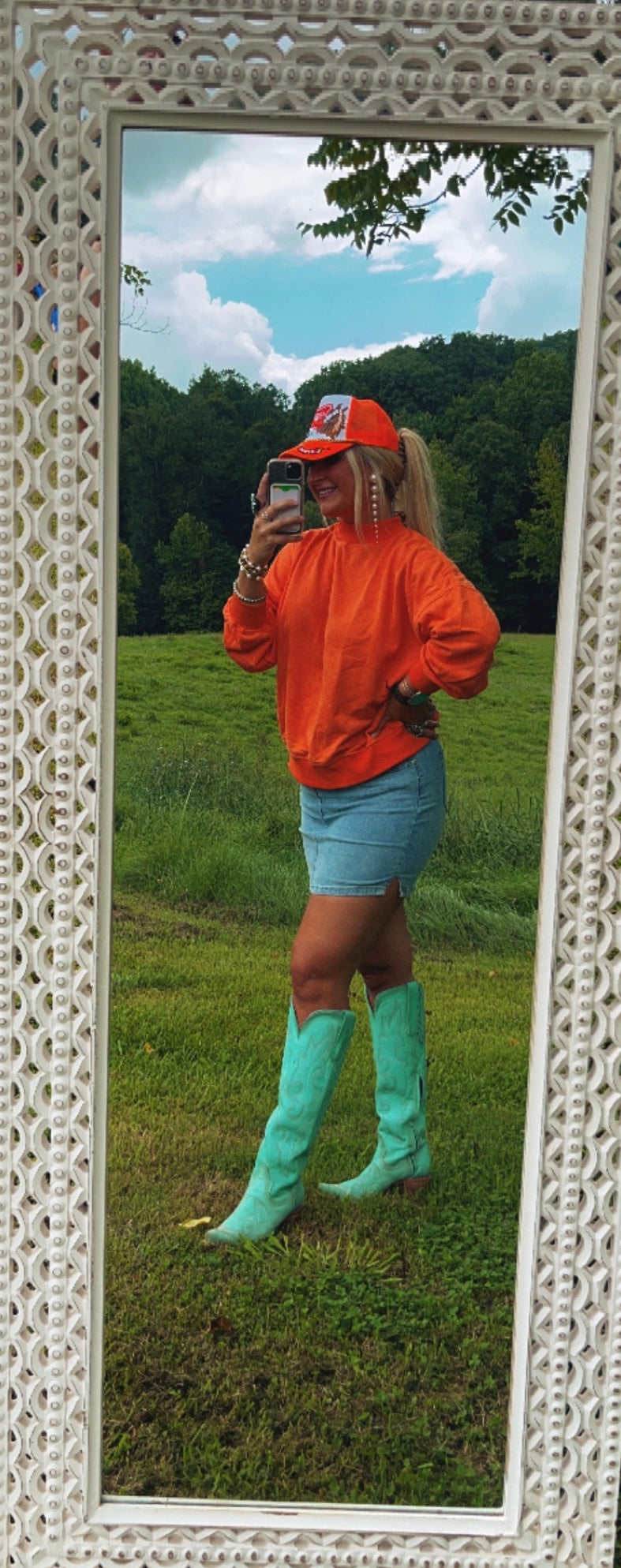 Orange Crewneck