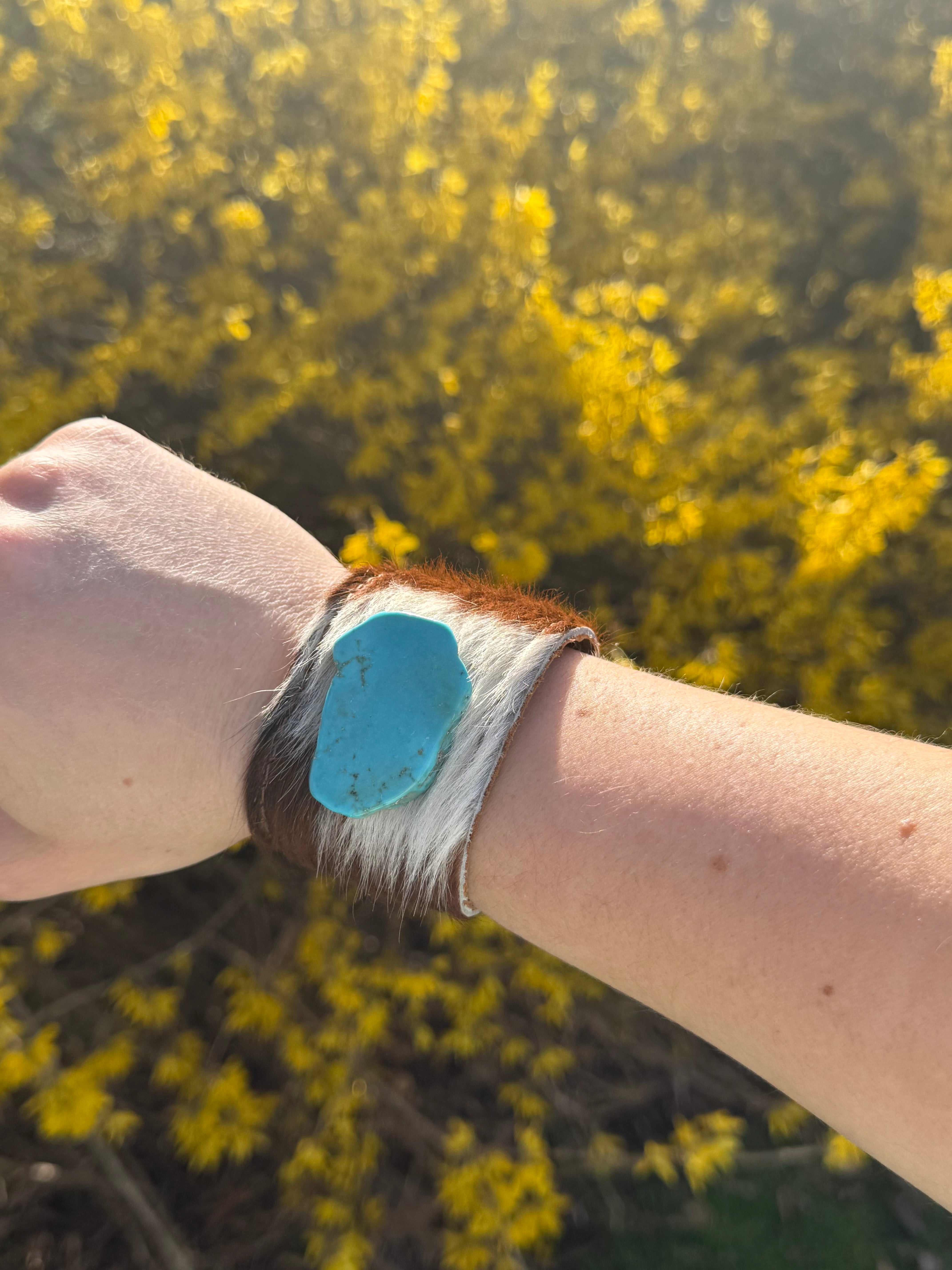 Leather Cow Hide Cuff