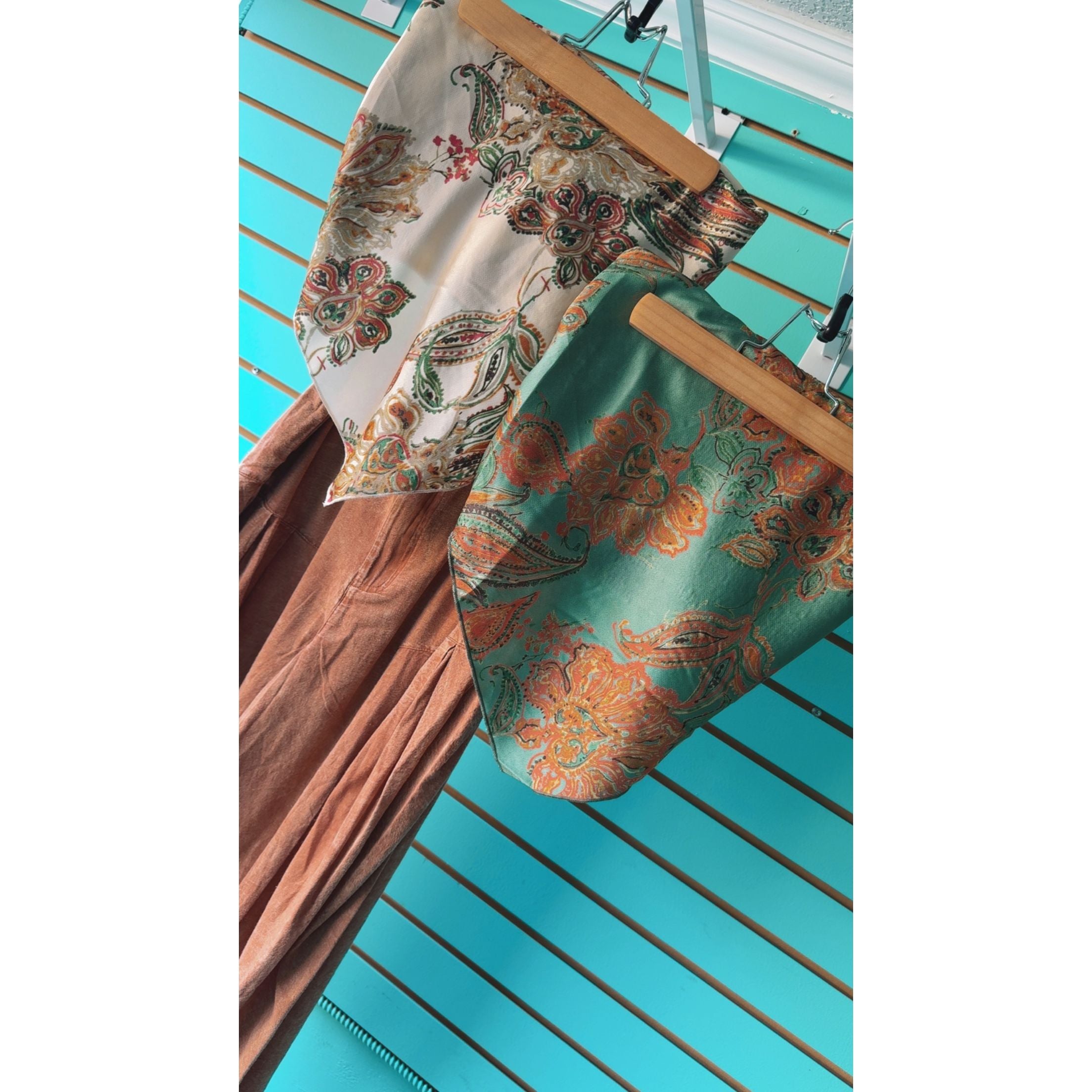 Sun Soaked Bandana Tube Top (Cream)
