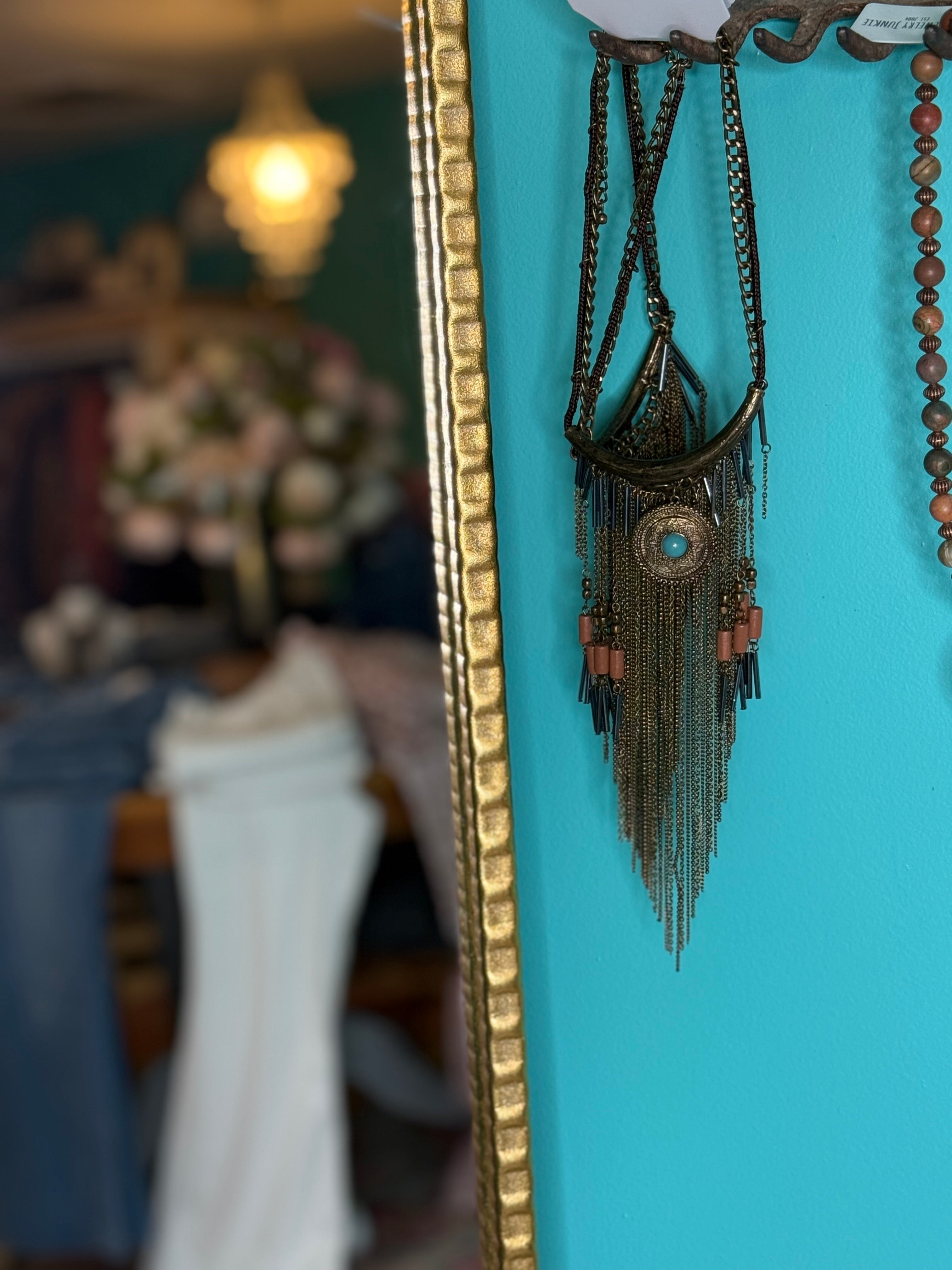 Desert Moonfall Fringe Necklace