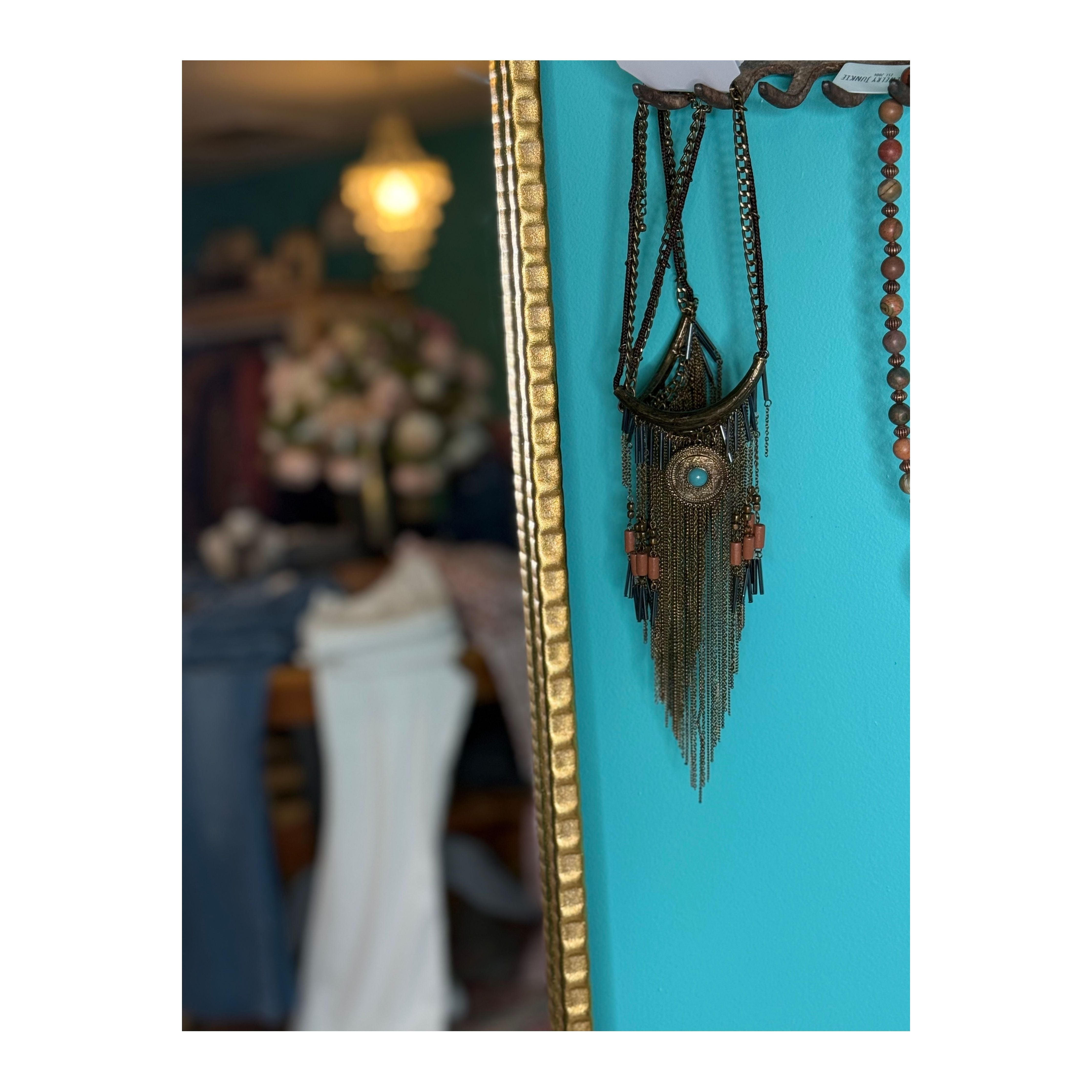 Desert Moonfall Fringe Necklace