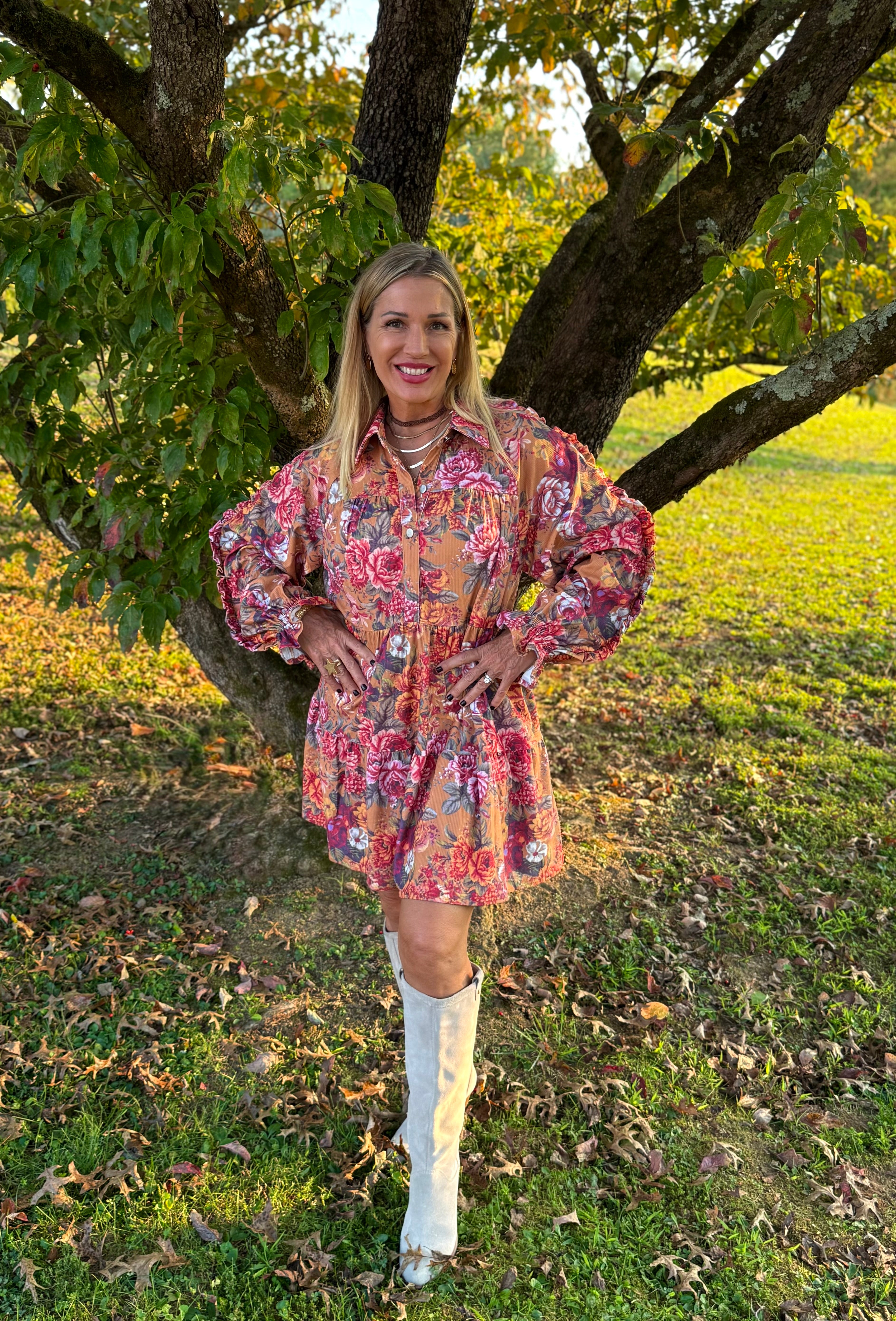 Sunday Morning Floral Dress