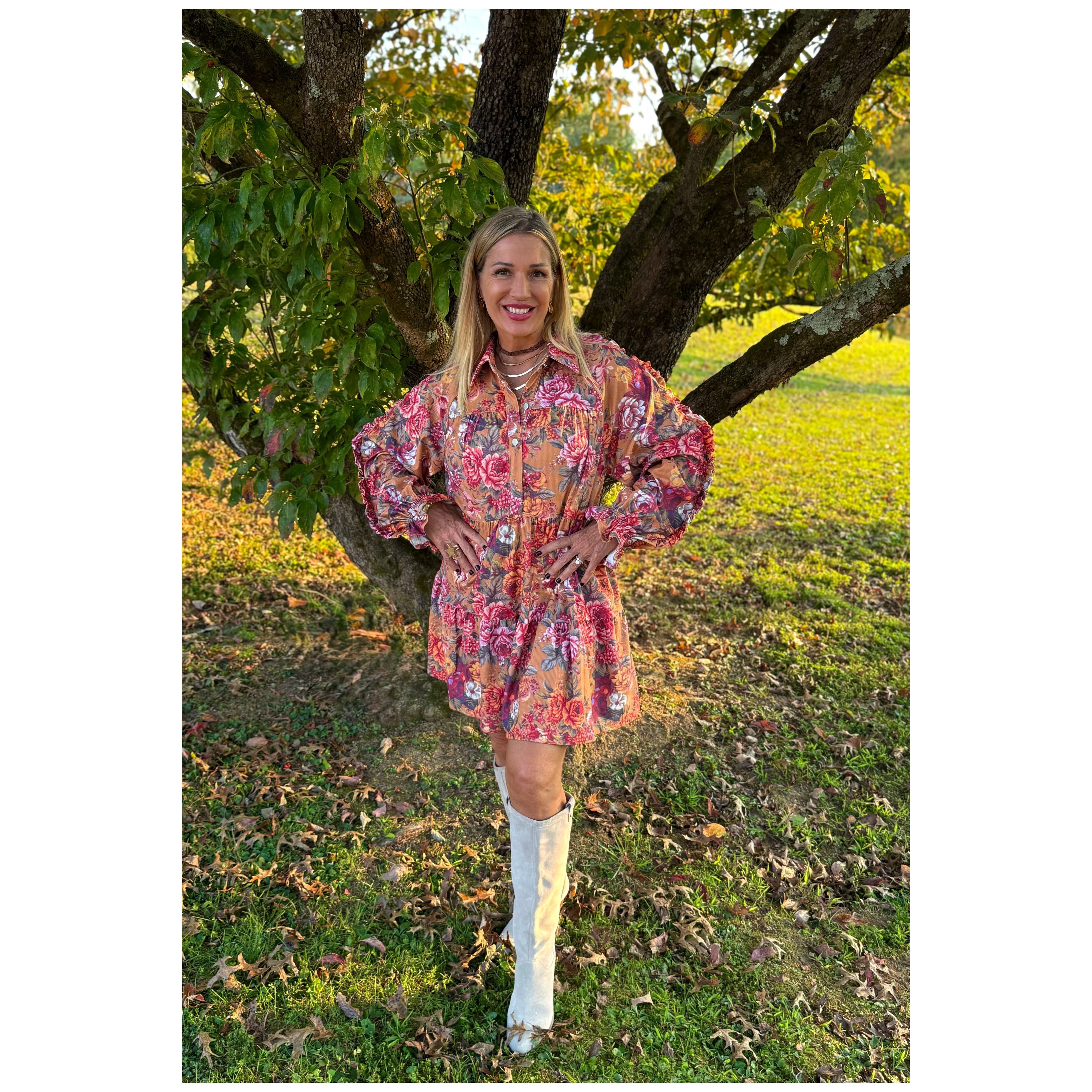 Sunday Morning Floral Dress