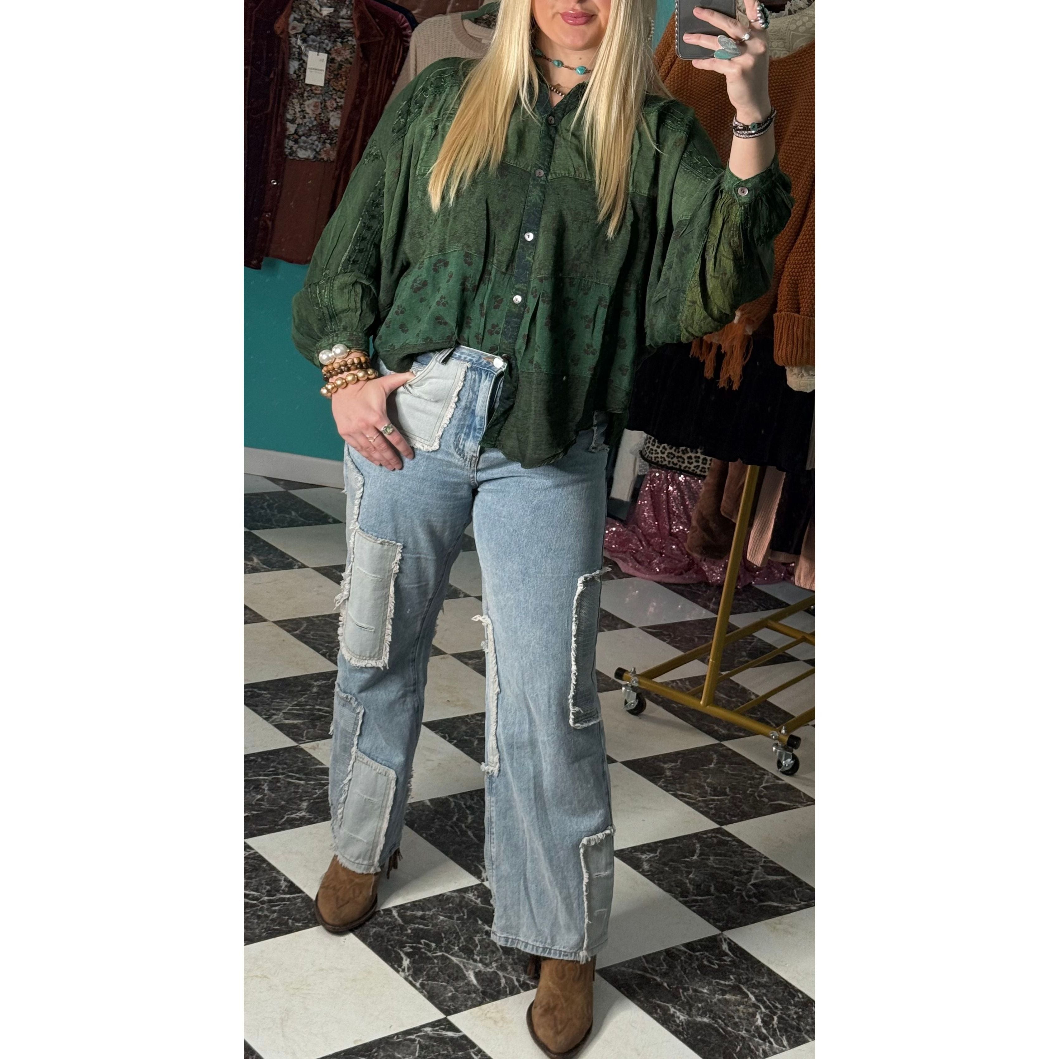 POL: Happy Life Patchwork Jean