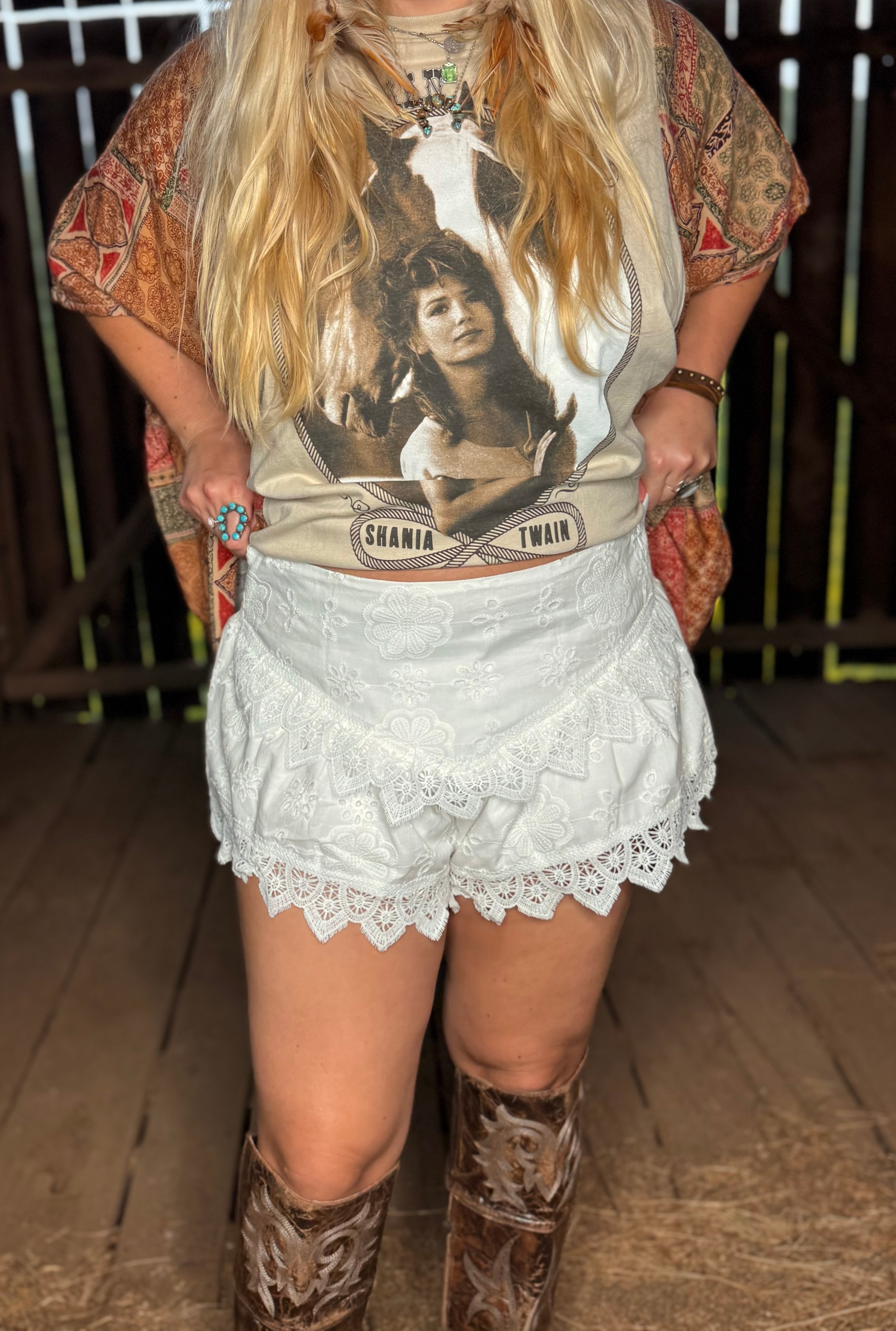 Victorian Layered Lace Shorts