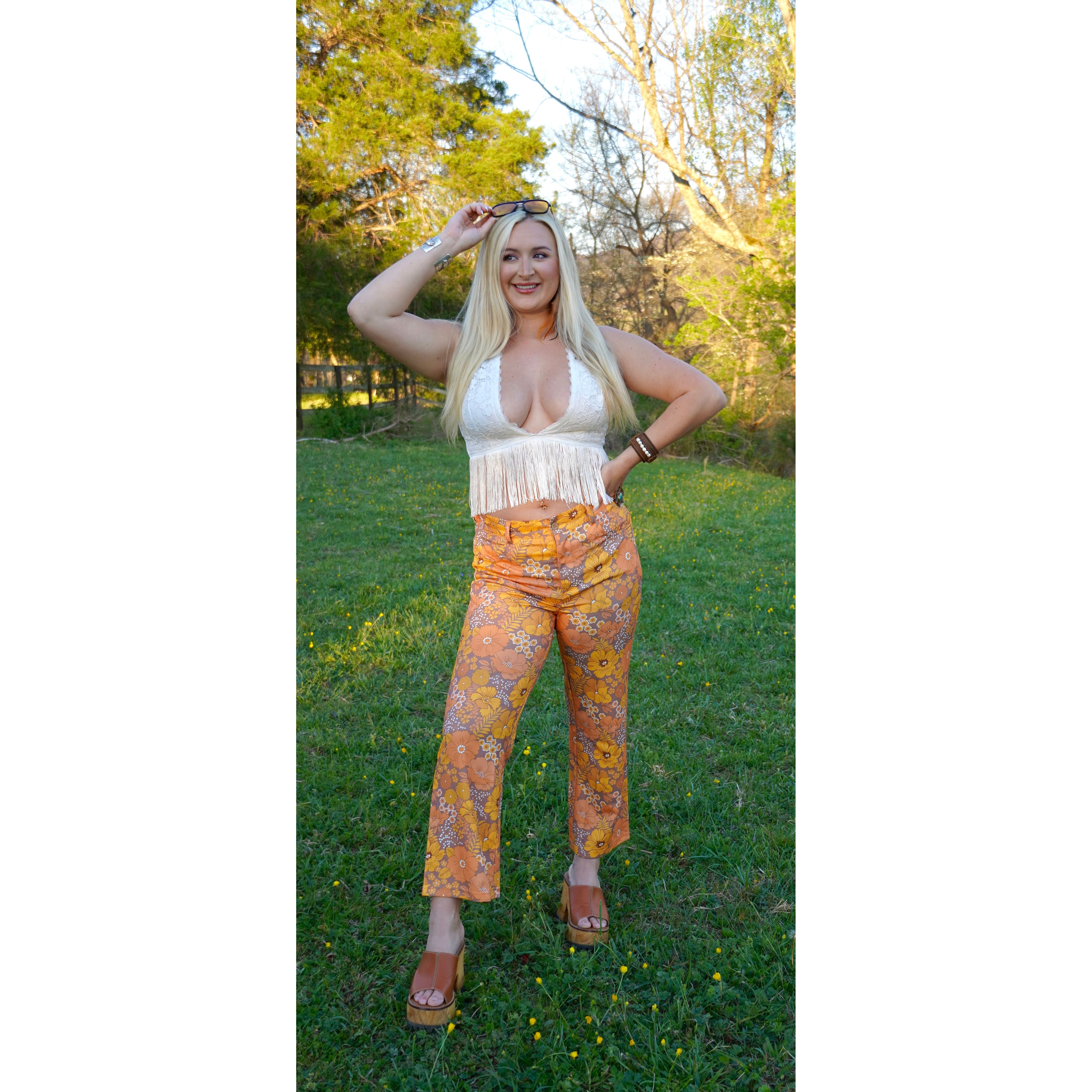 Vintage Floral Pants