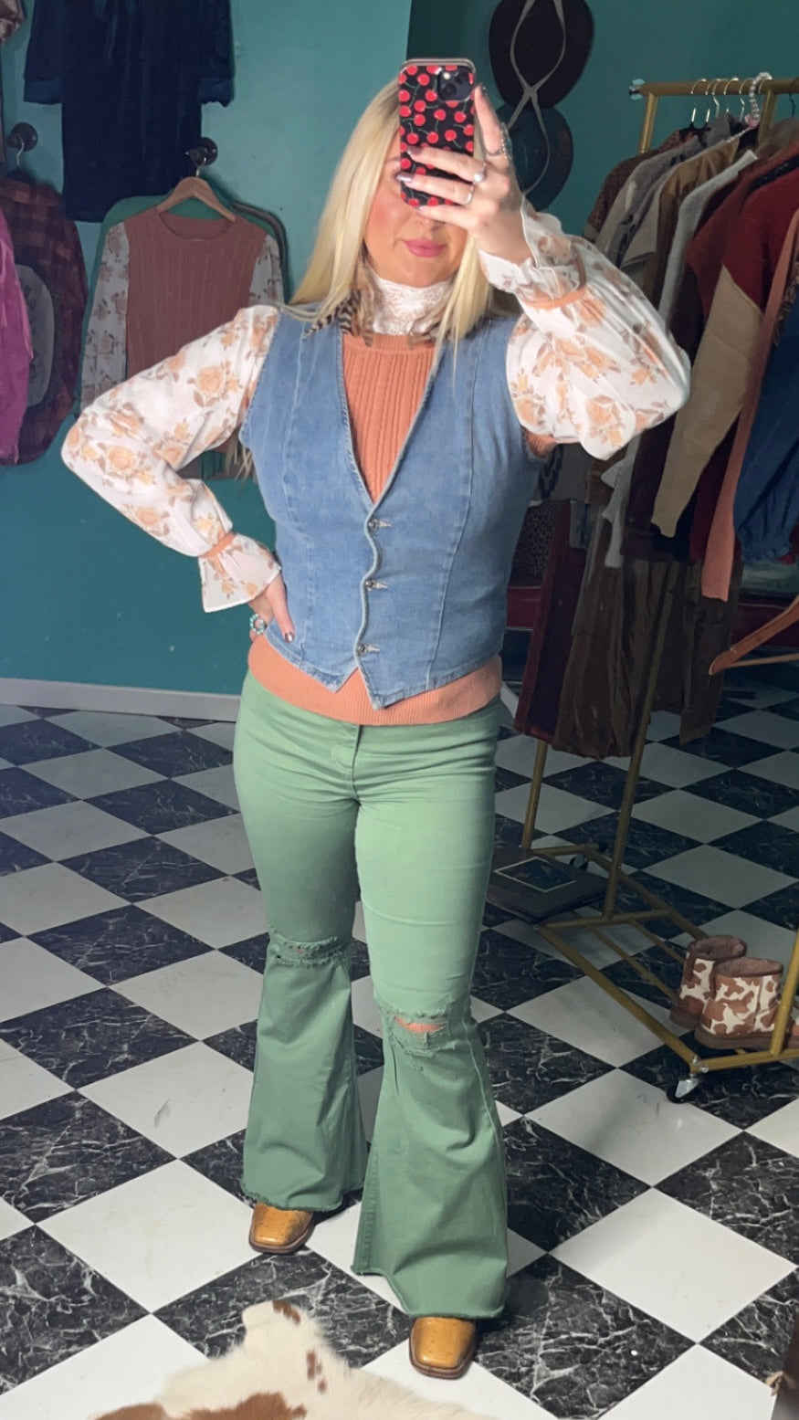 Floral Sweater Top