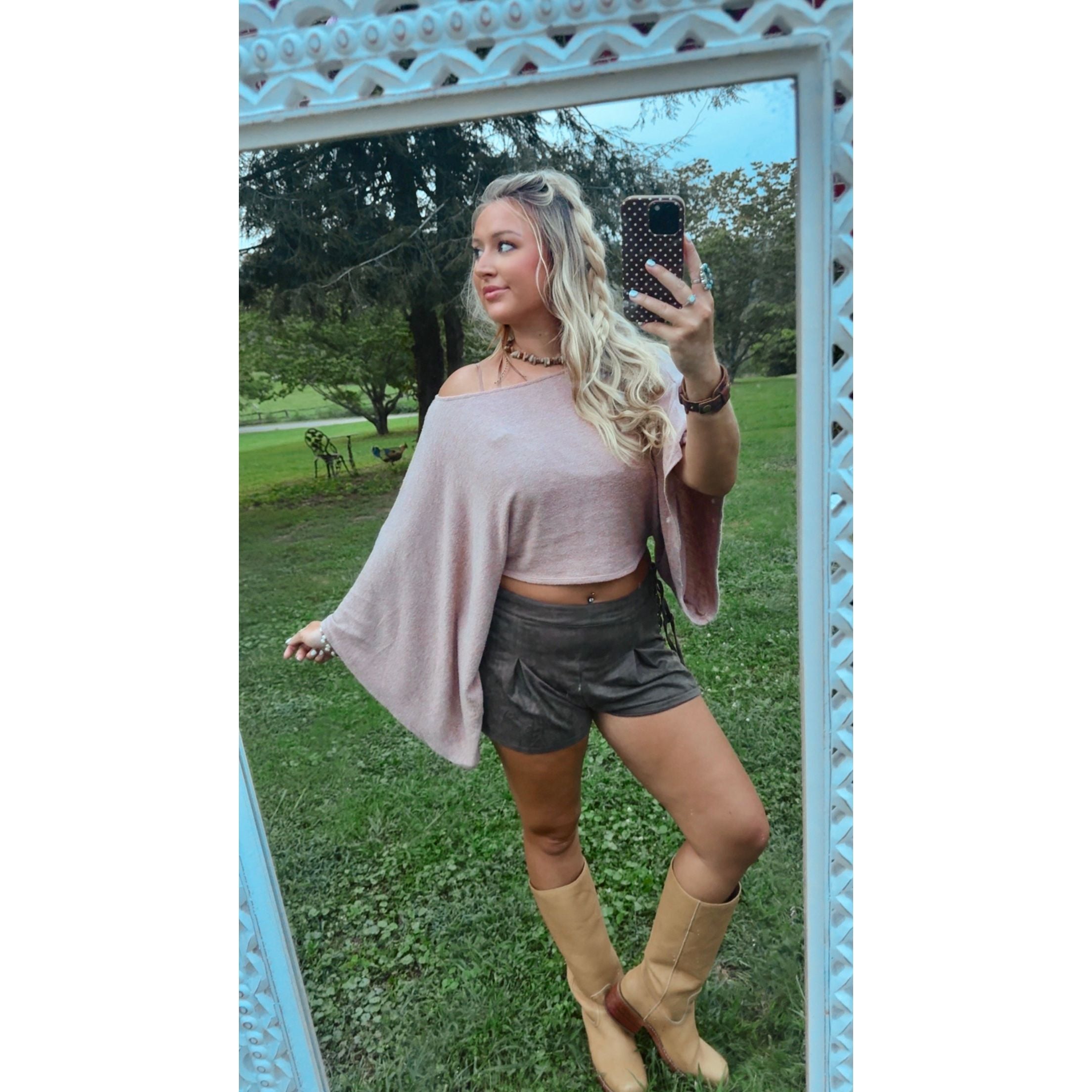 One Shoulder Asymmetrical Top in Camel