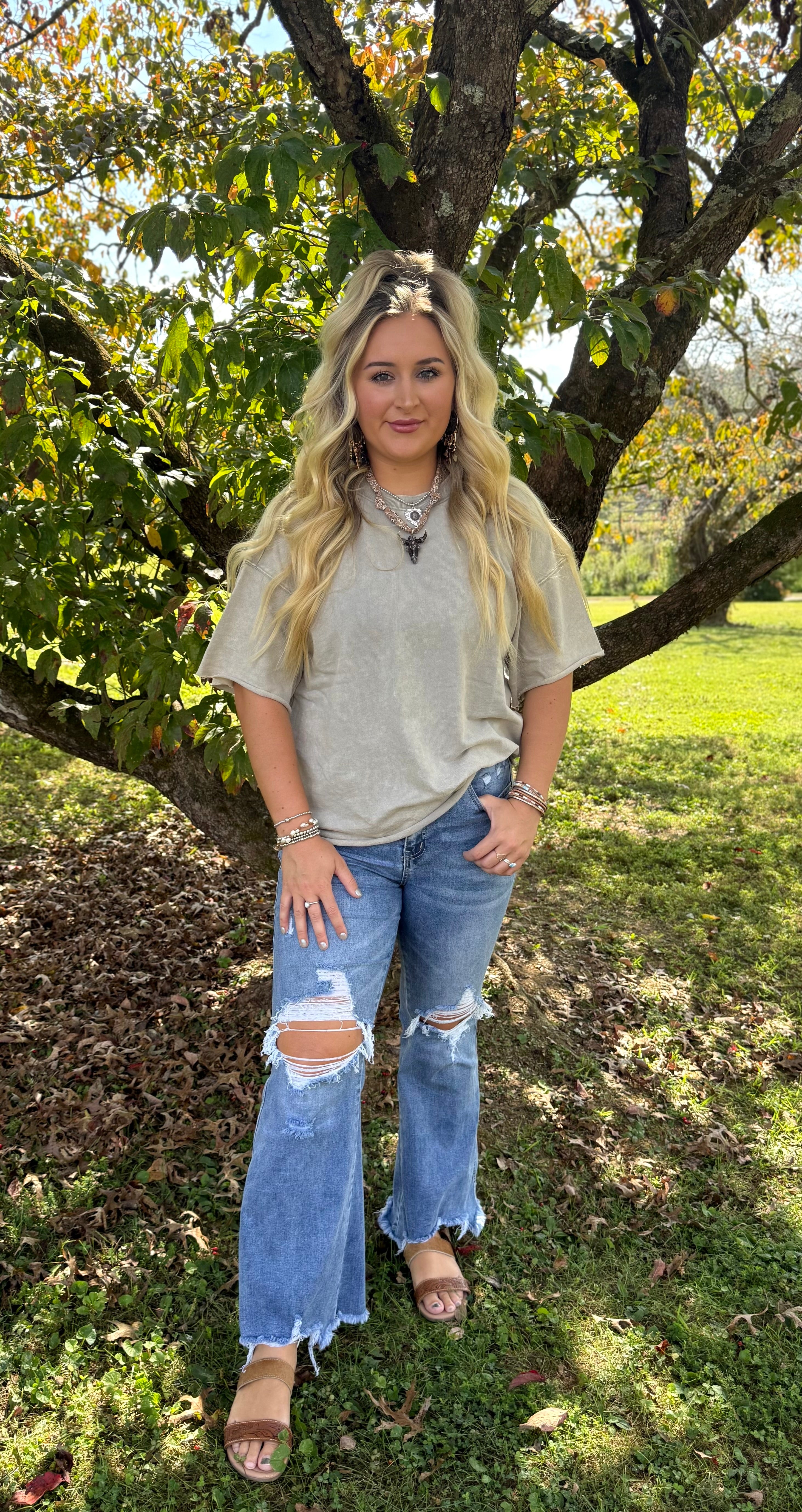 Zenana Oversized Wide Sleeve Tee