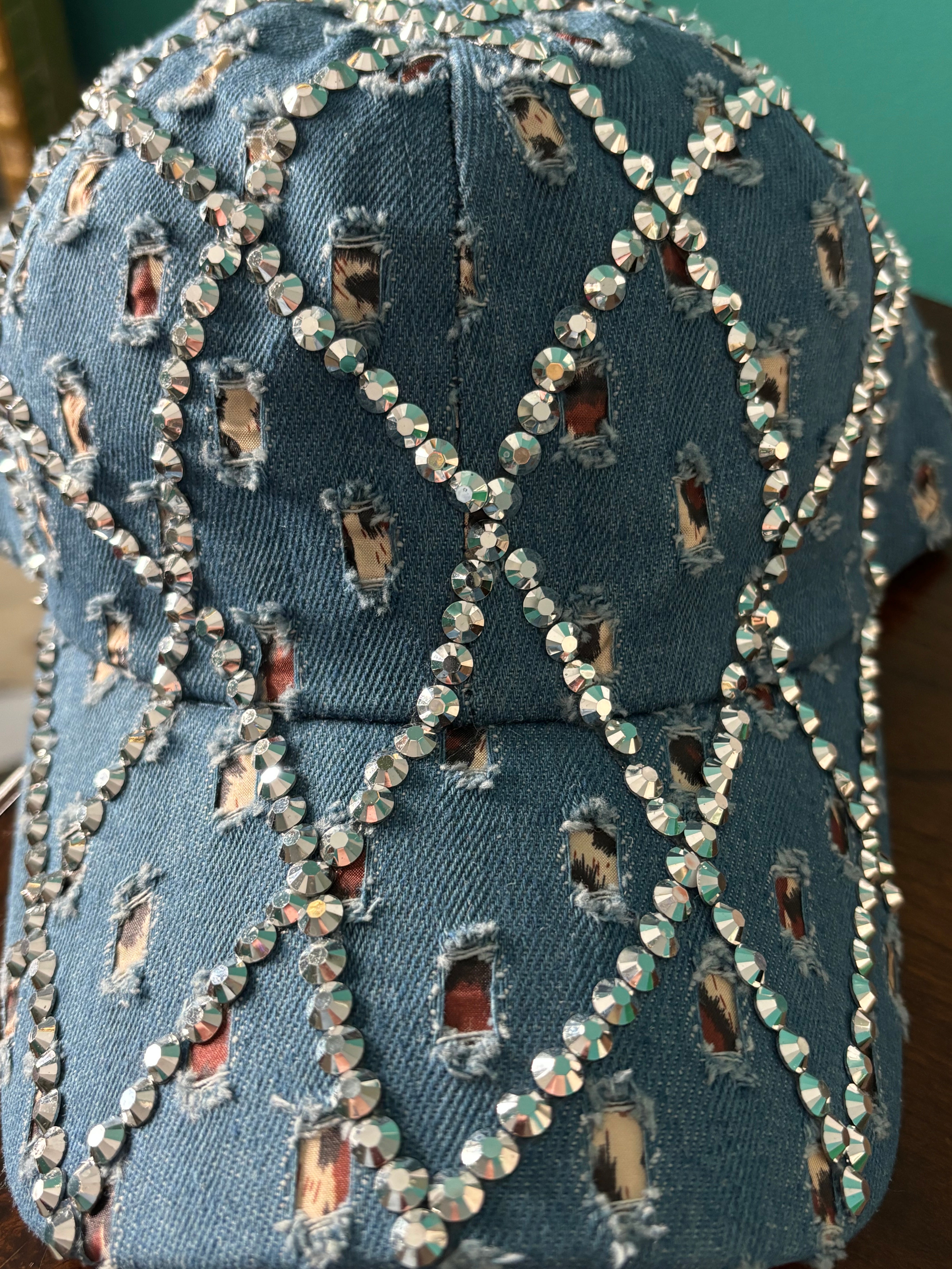 Denim Bling Hat