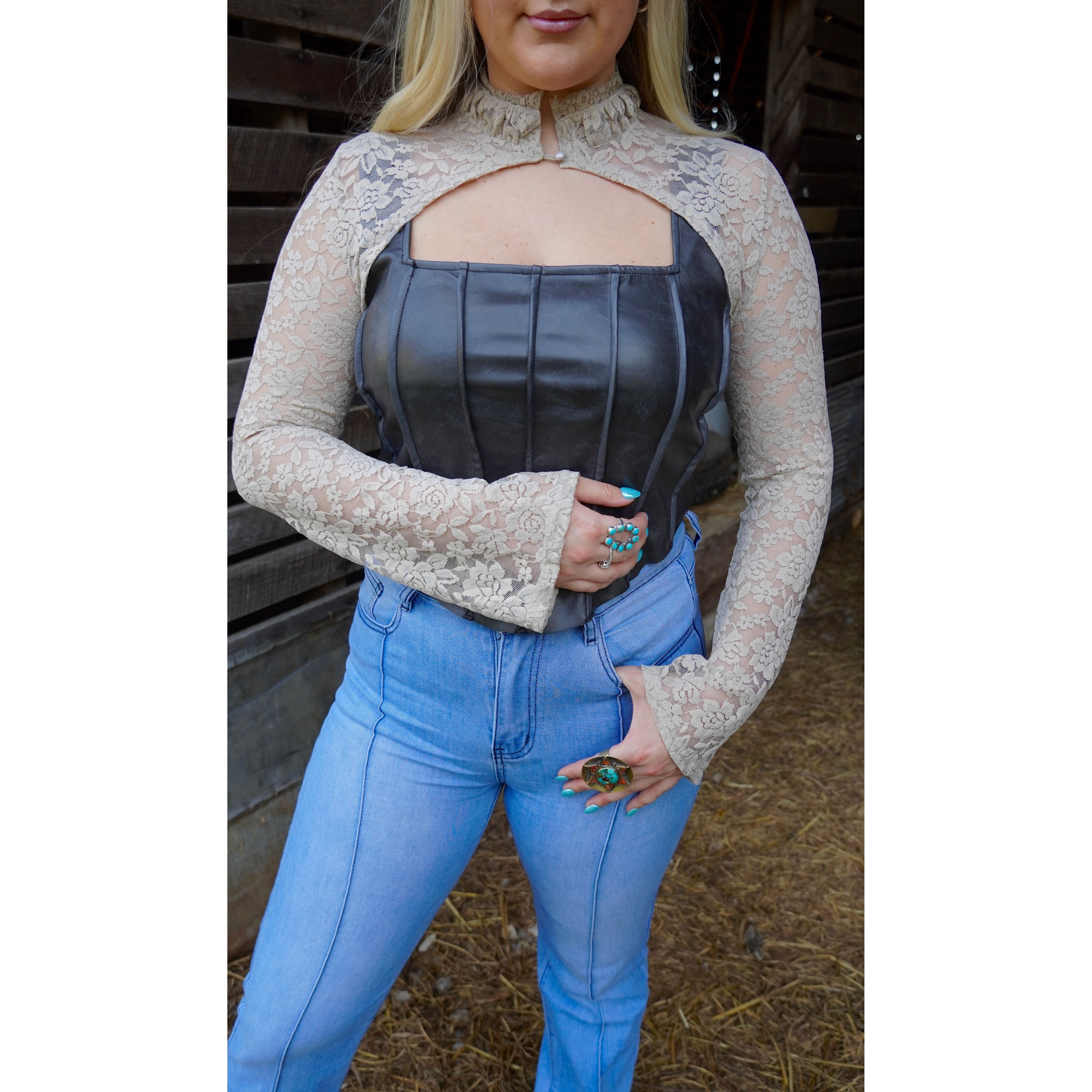 Lace Statement Sleeve Top