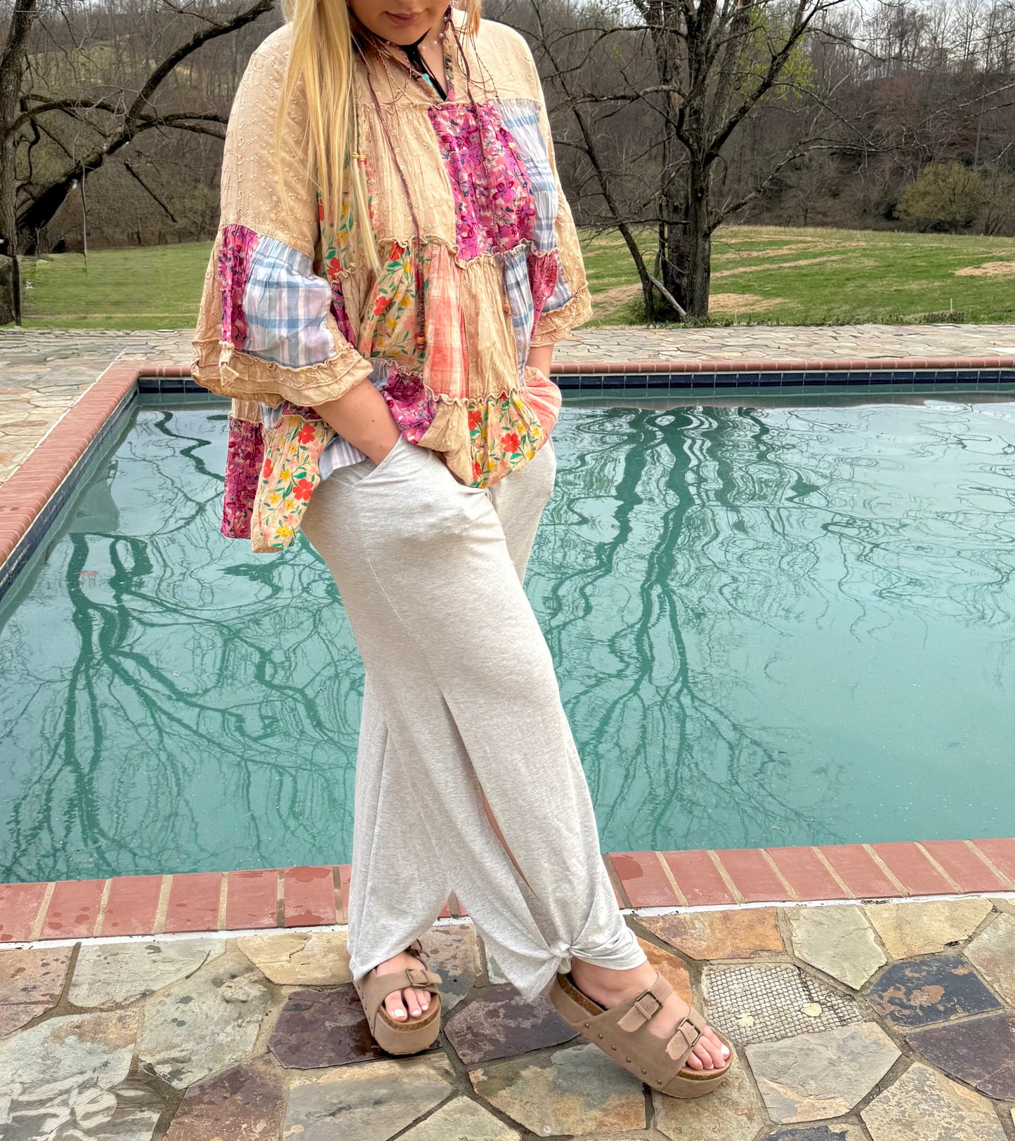 Casual Chic Split Side Tied Pant