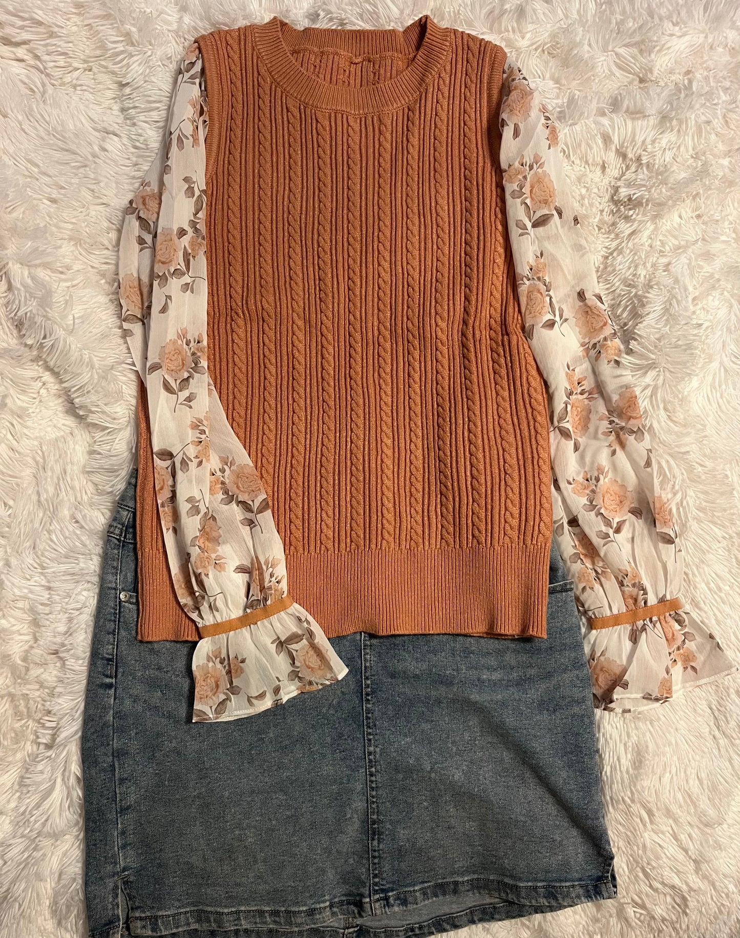 Floral Sweater Top