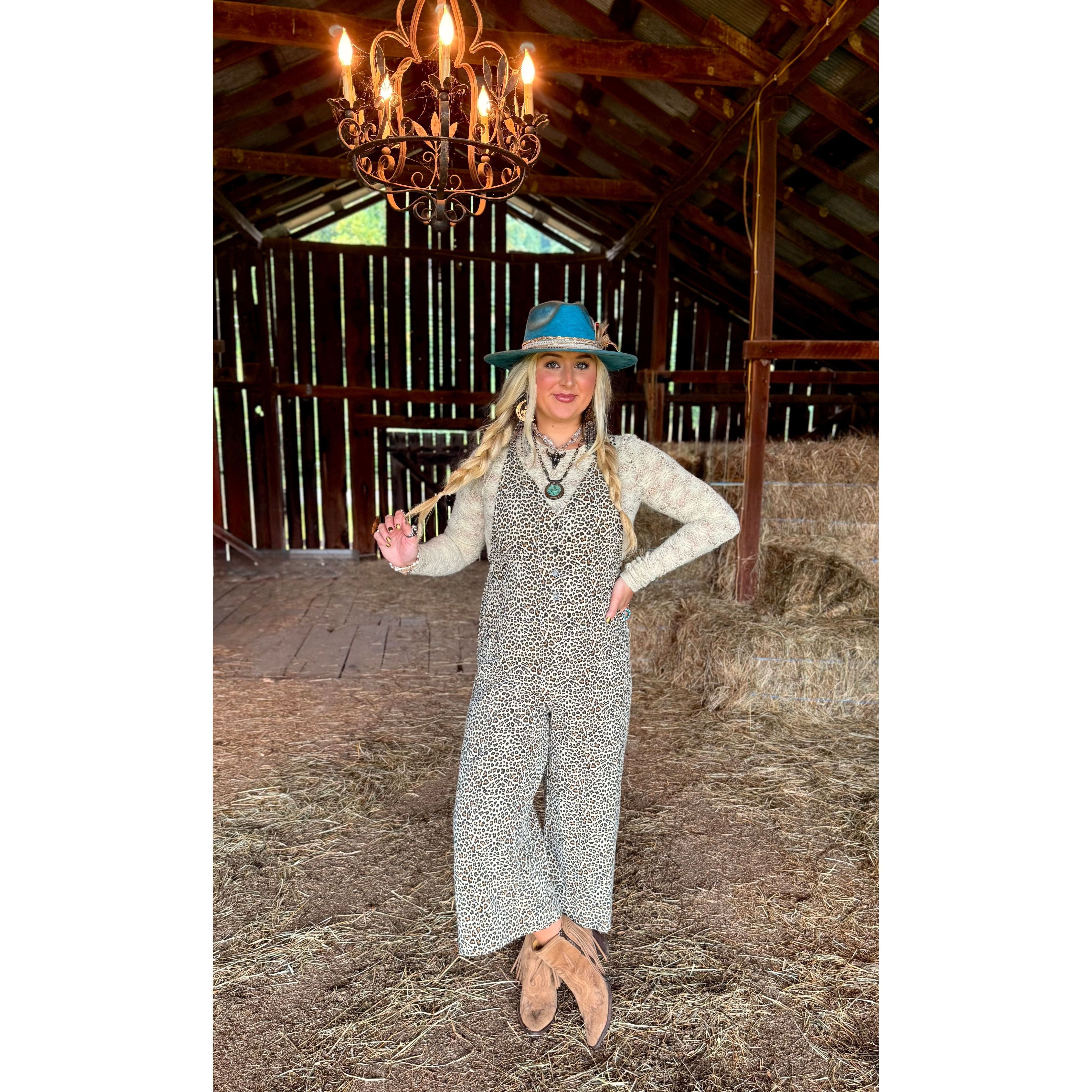 The Lovely Leopard Jumpsuit