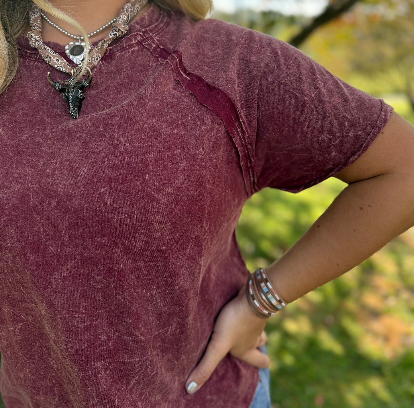Zenana Cabernet Tee