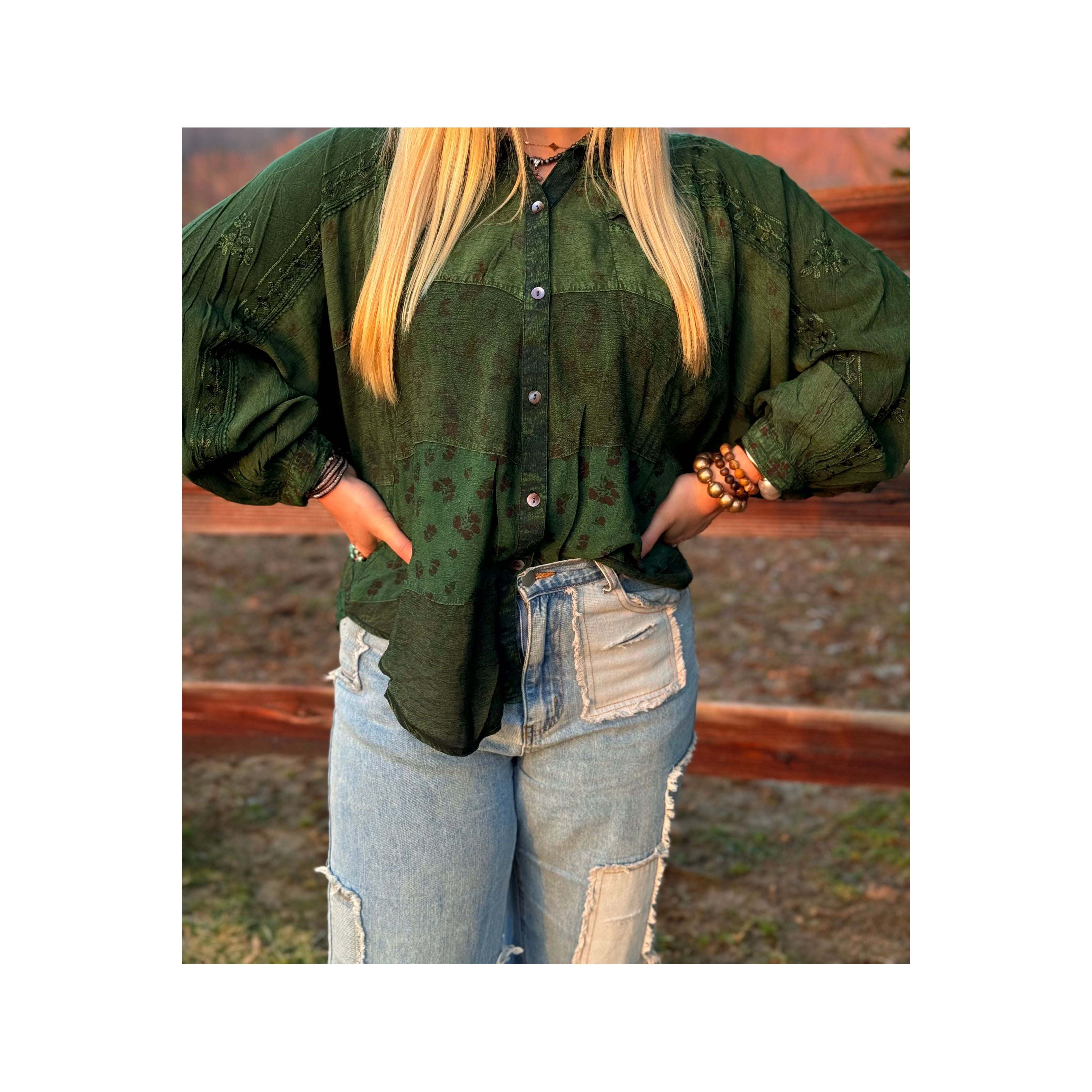 POL: Happy Life Patchwork Jean