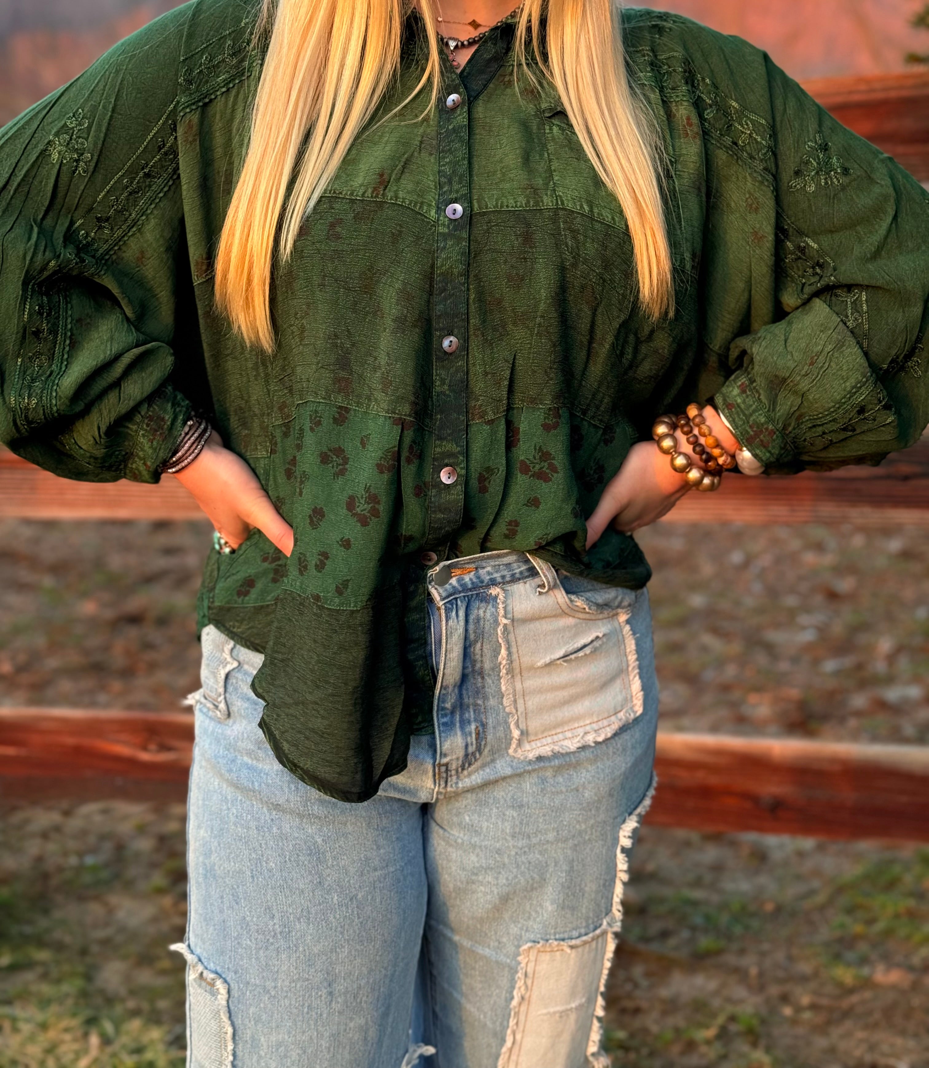 POL: Happy Life Patchwork Jean