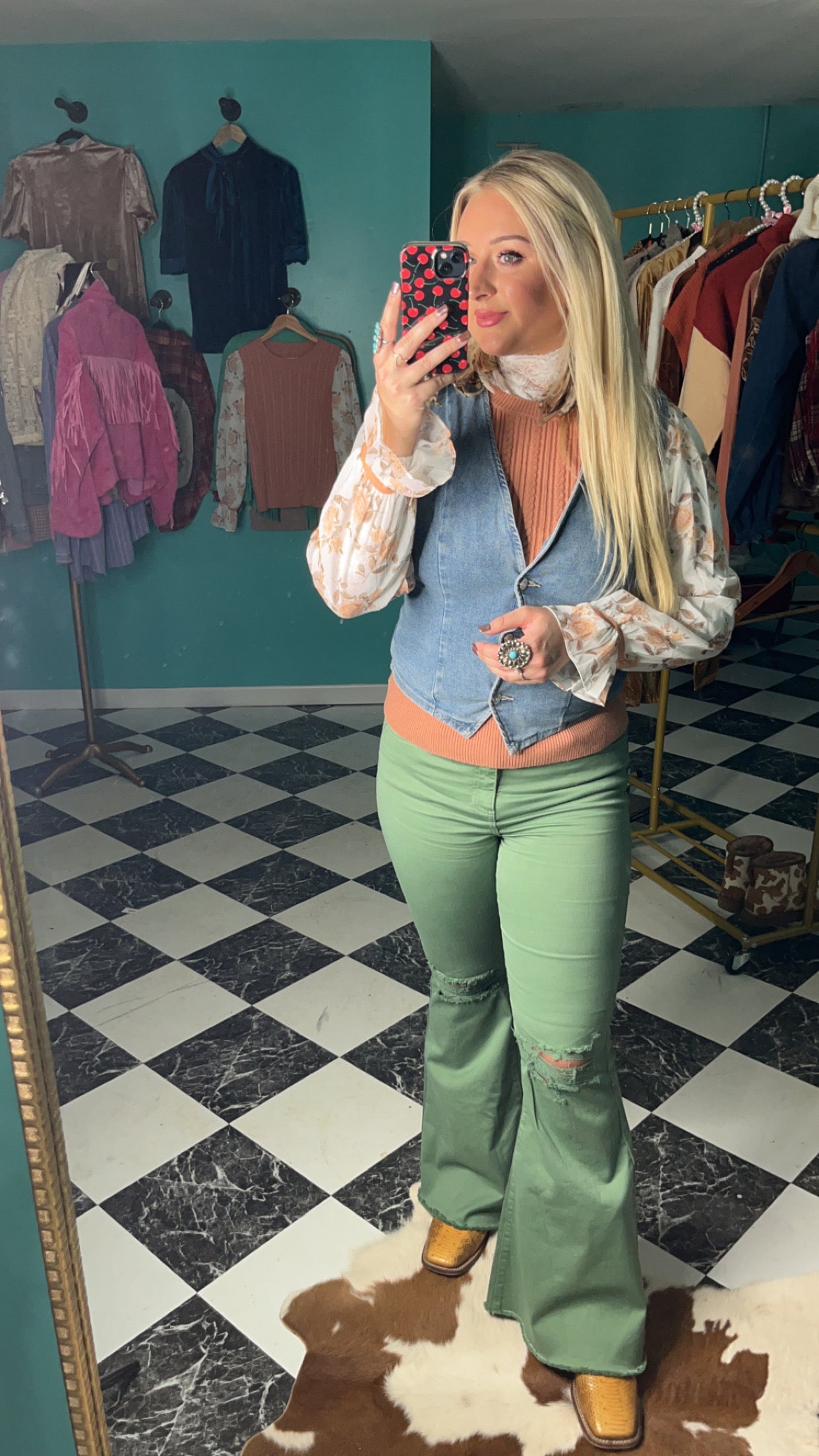 Floral Sweater Top