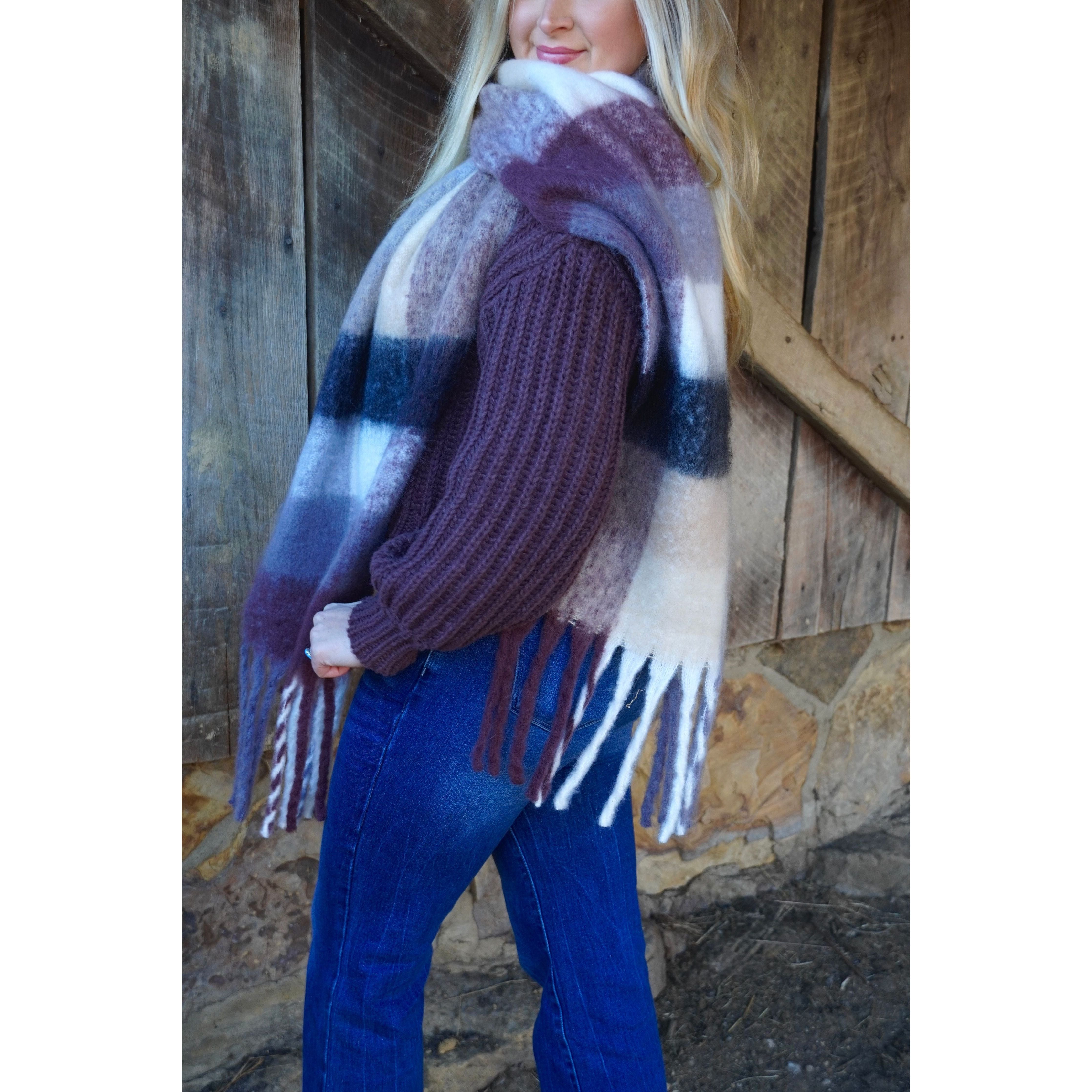 Flannel Striped Scarf