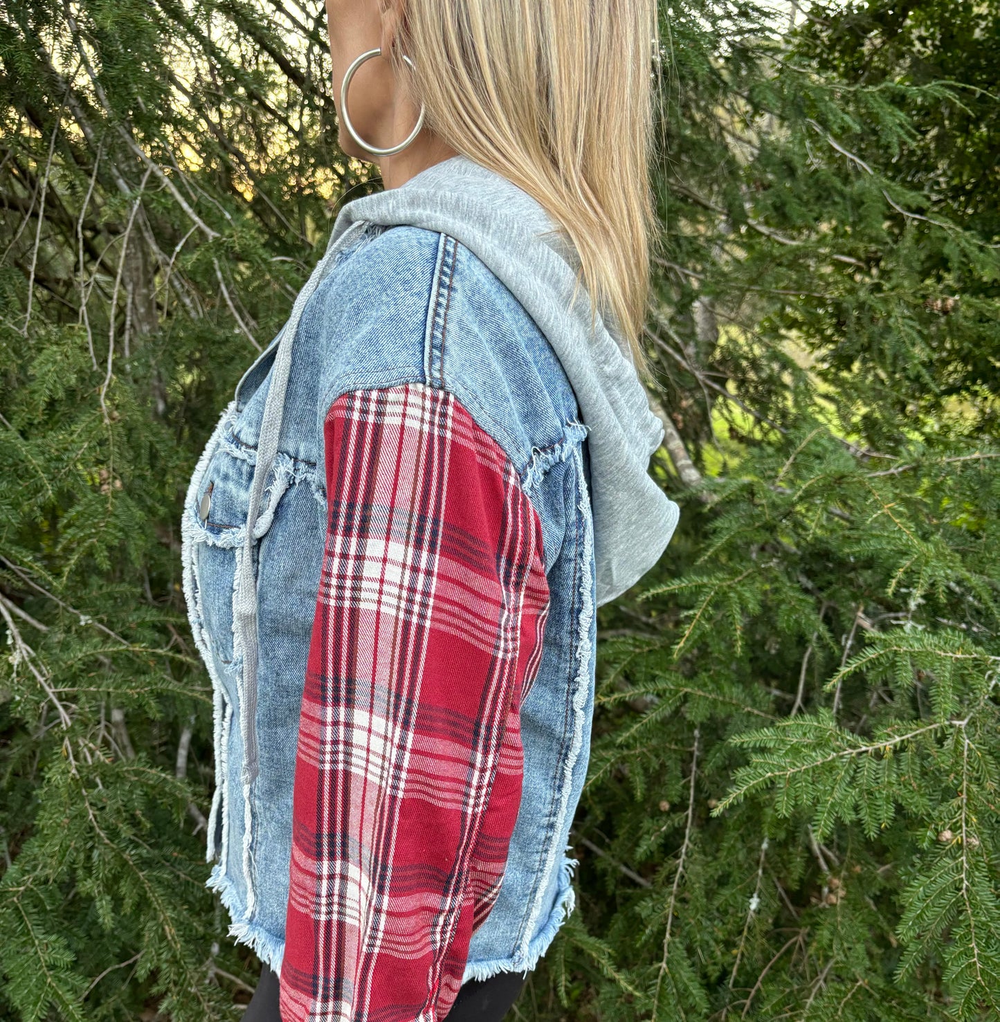 Asher Plaid & Denim Jacket