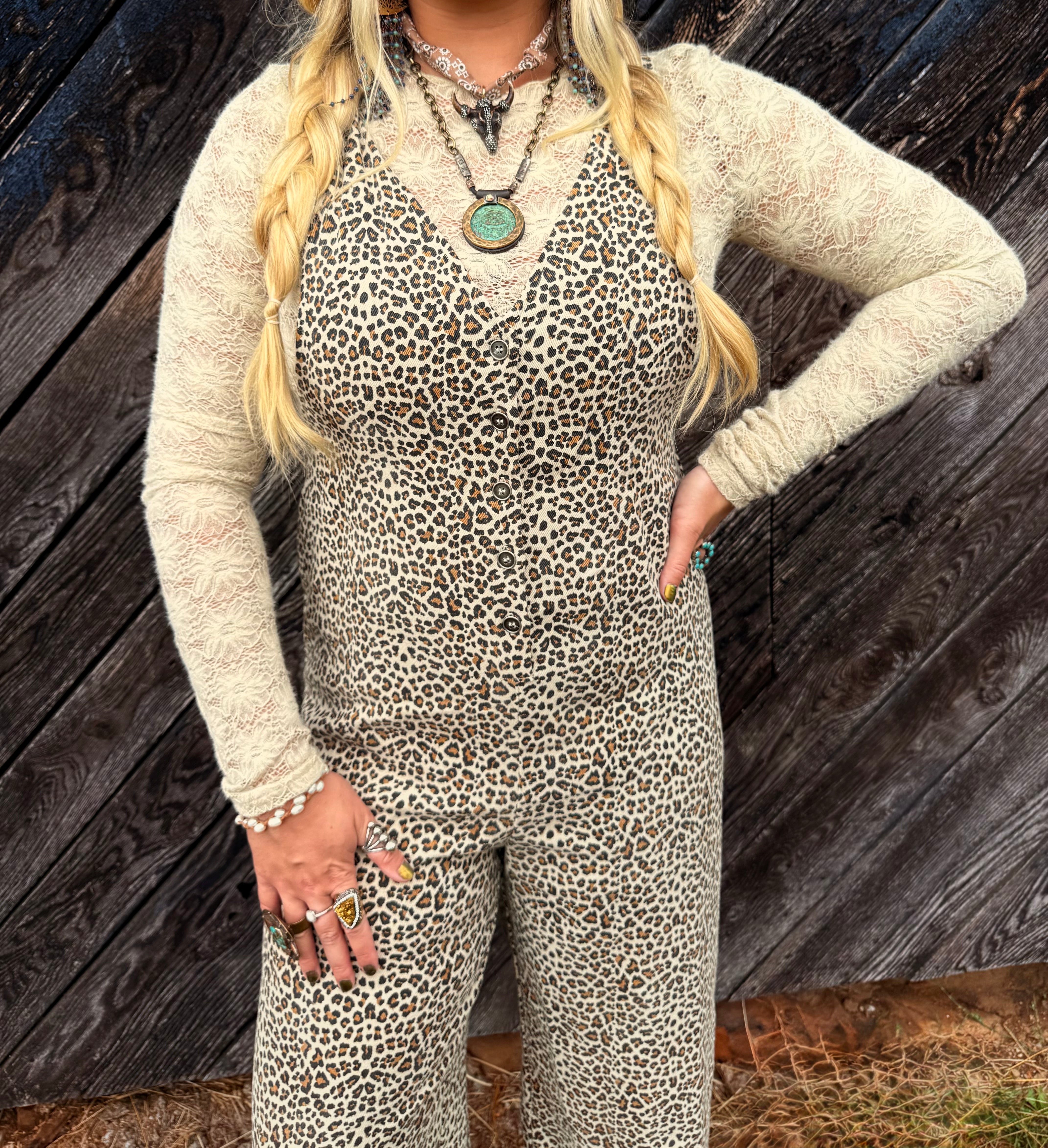 The Lovely Leopard Jumpsuit