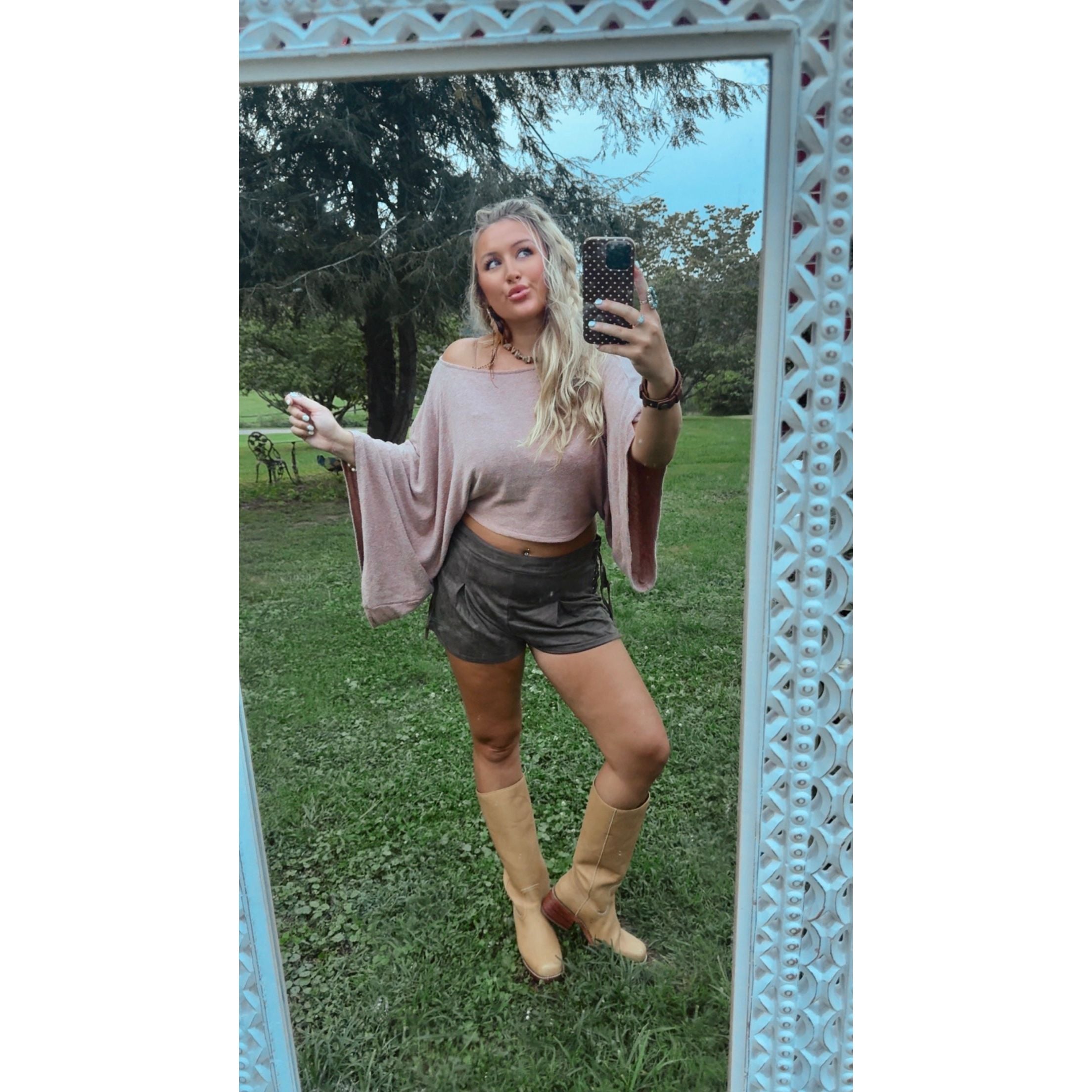 One Shoulder Asymmetrical Top in Camel