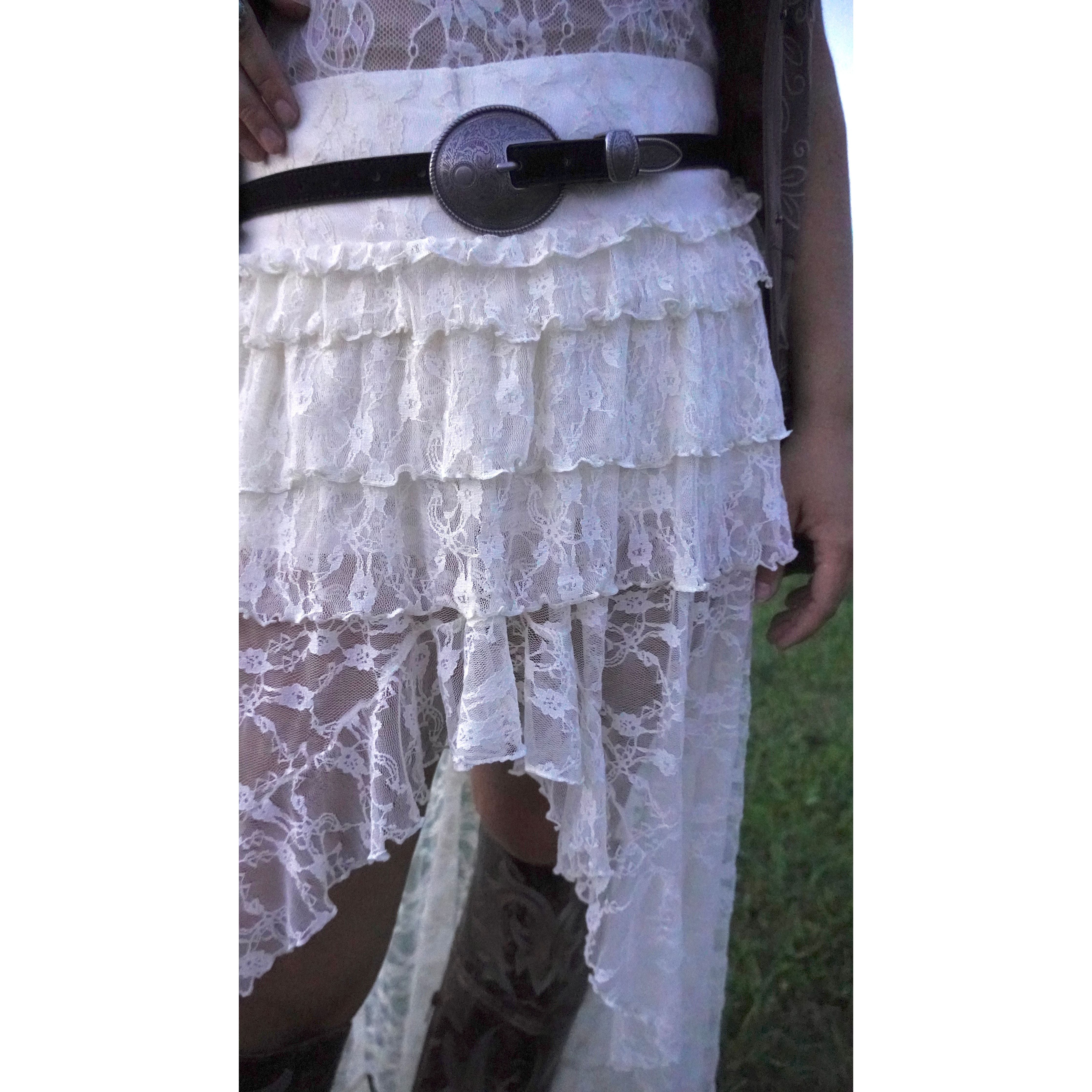 Black Suede Western Buckle Belt