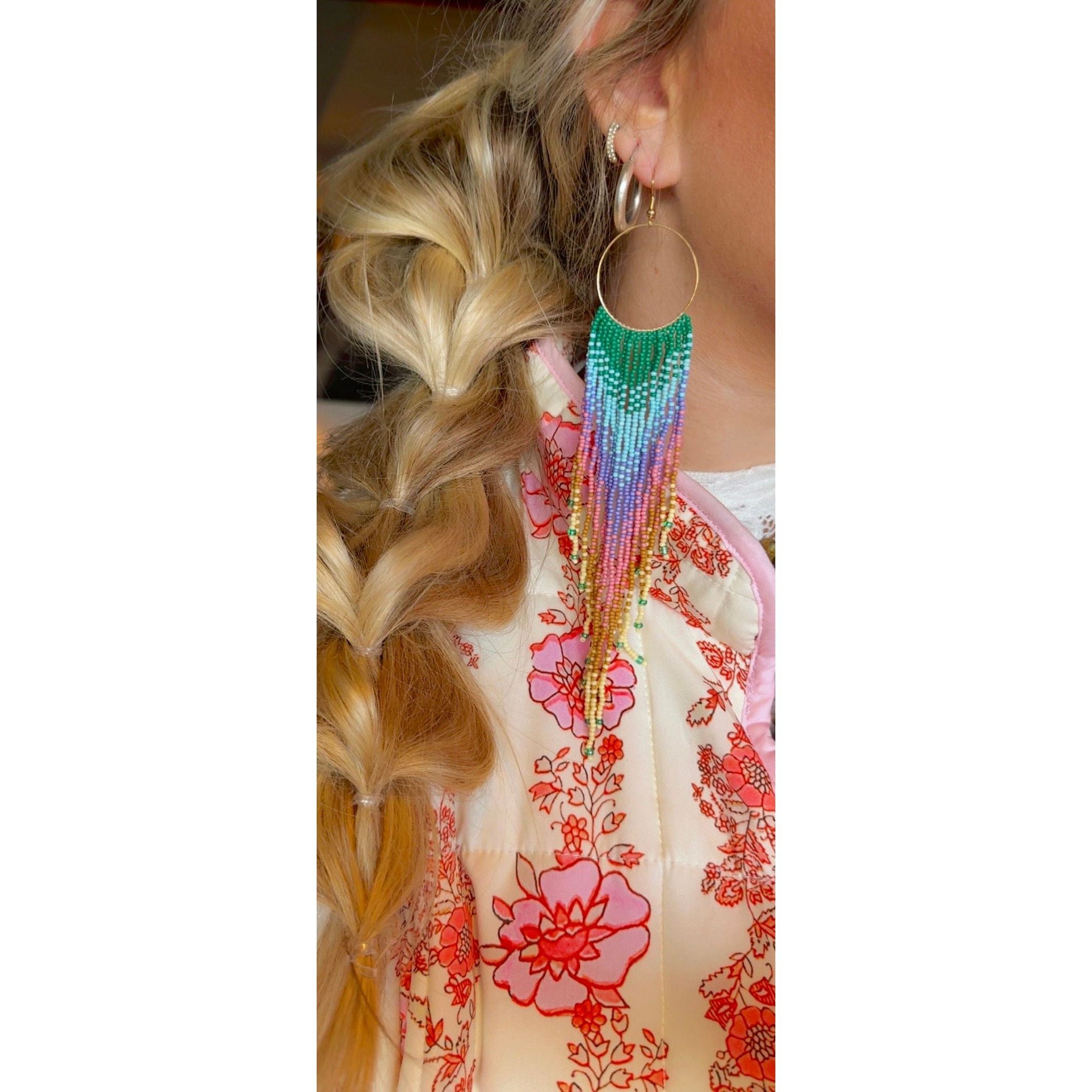 Colorful Beaded Earrings