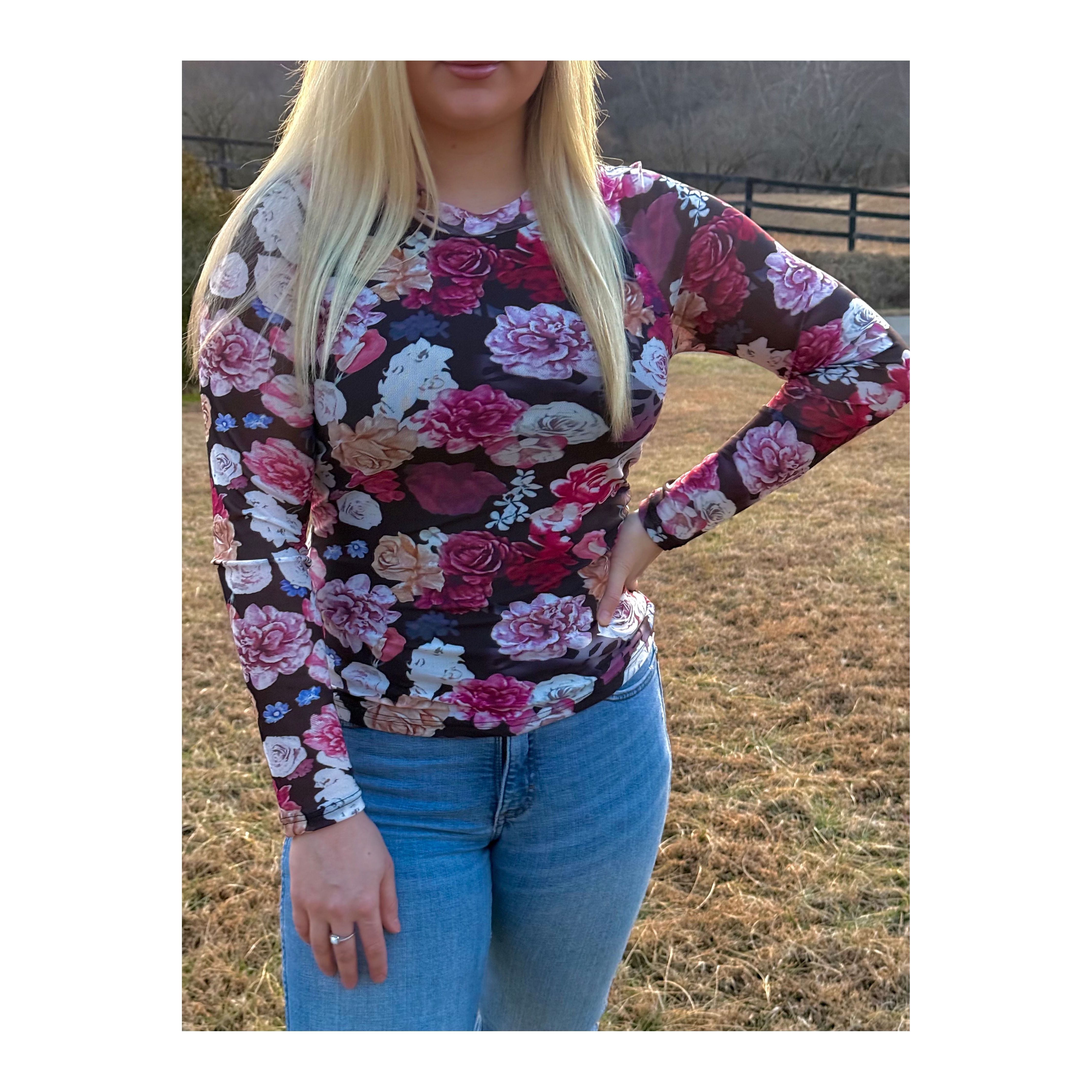 The Flora Mesh Top