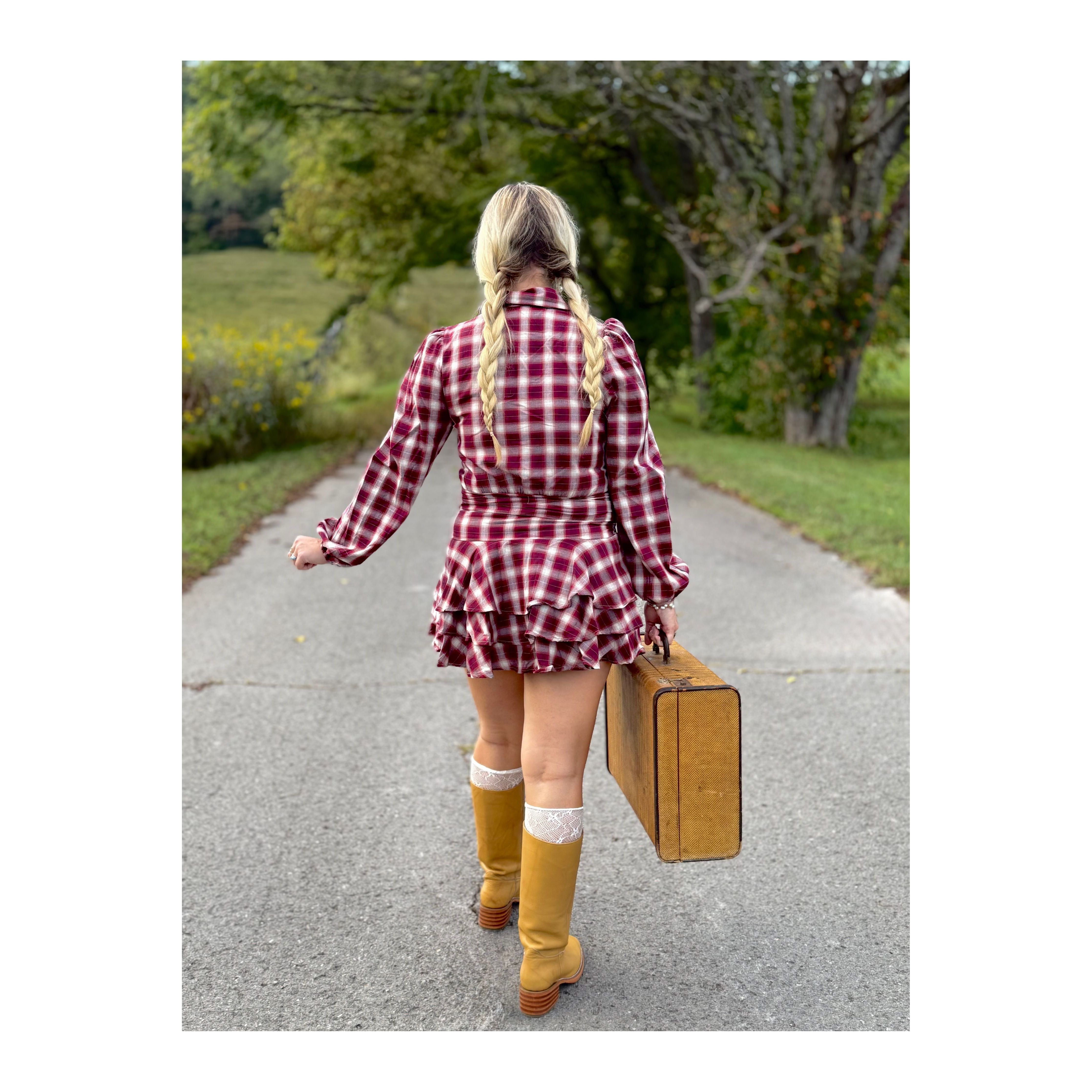 Red Plaid Dress