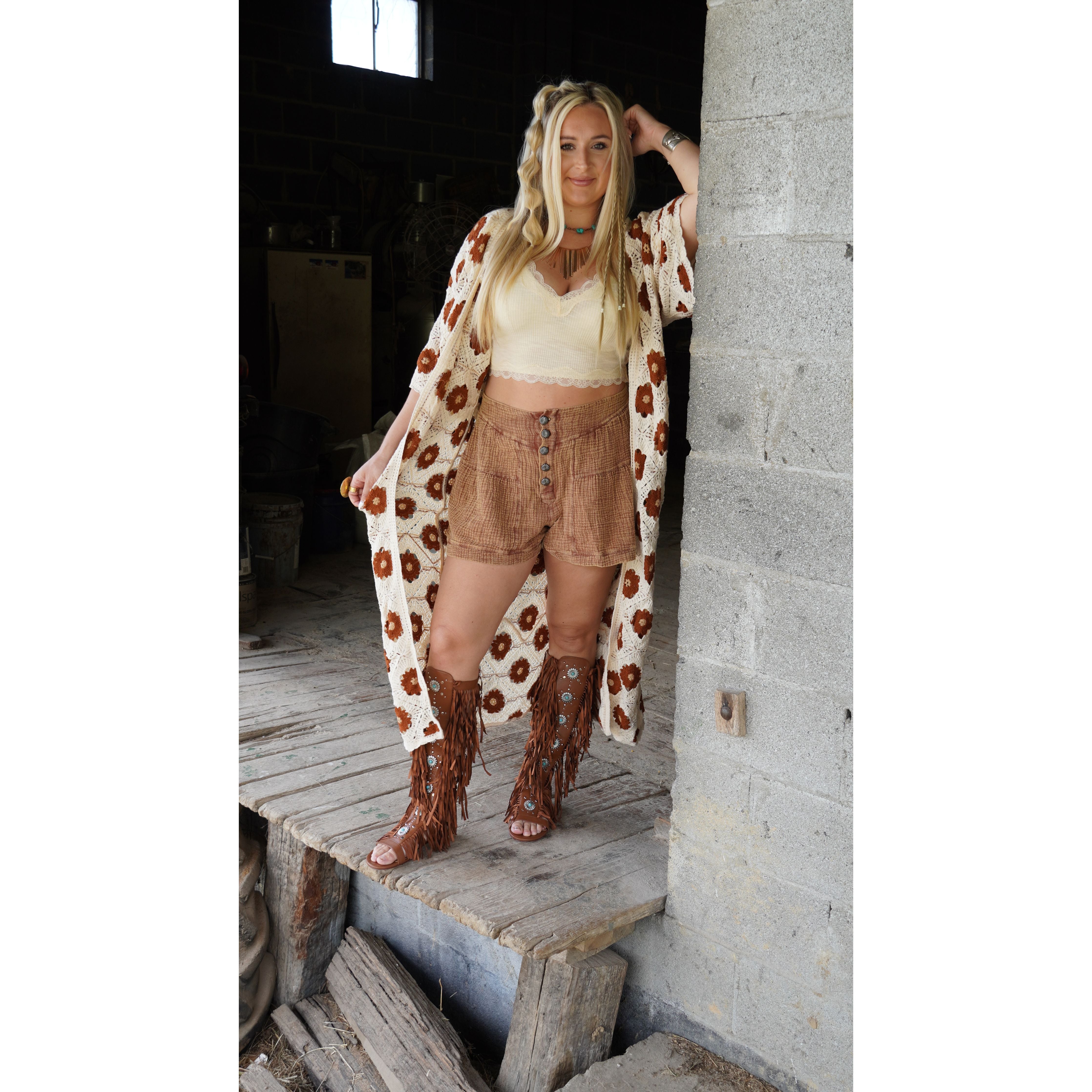 Crochet Daisy Cardigan