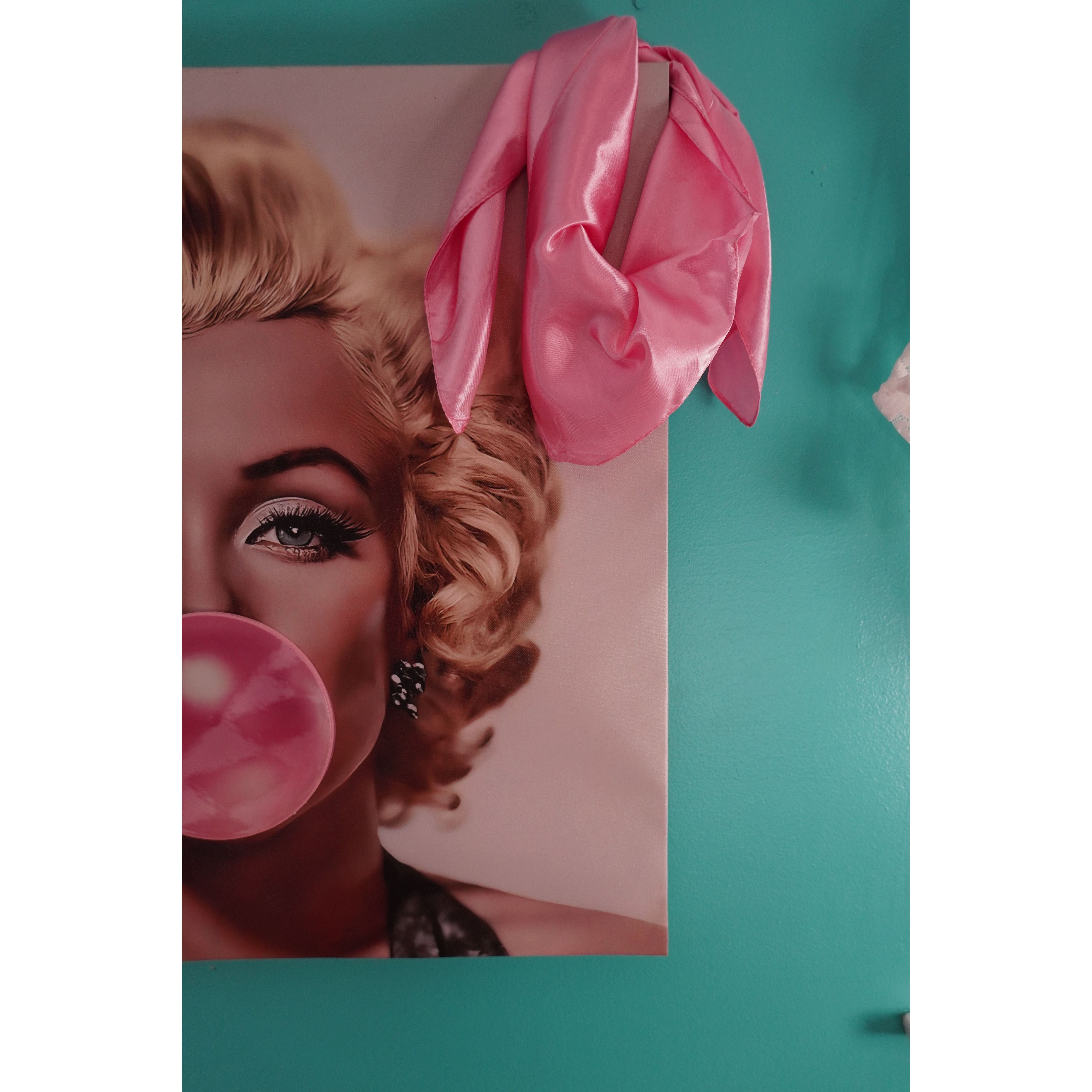 Baby Pink Satin Scarf