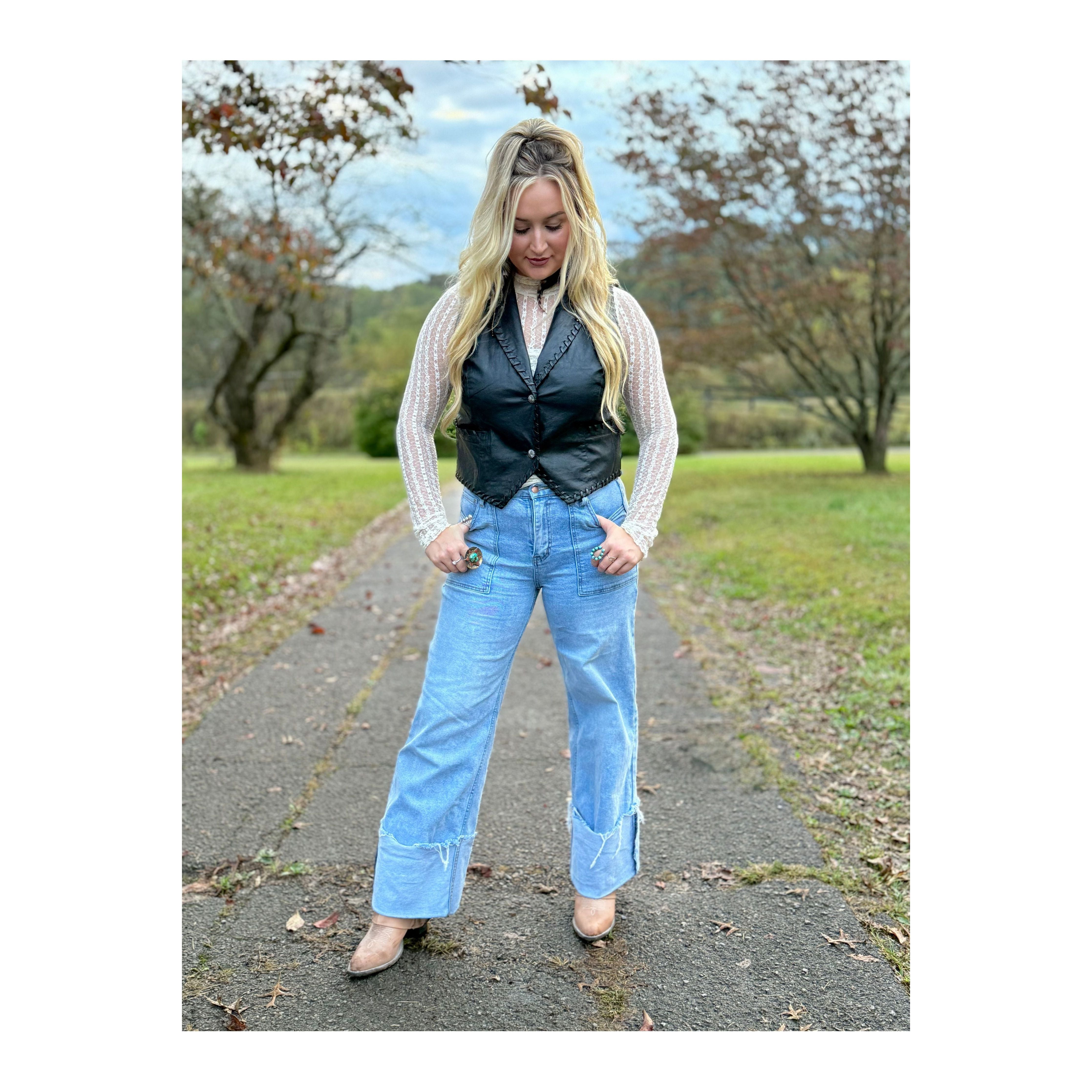 Jane Wide Leg Pocket Jean