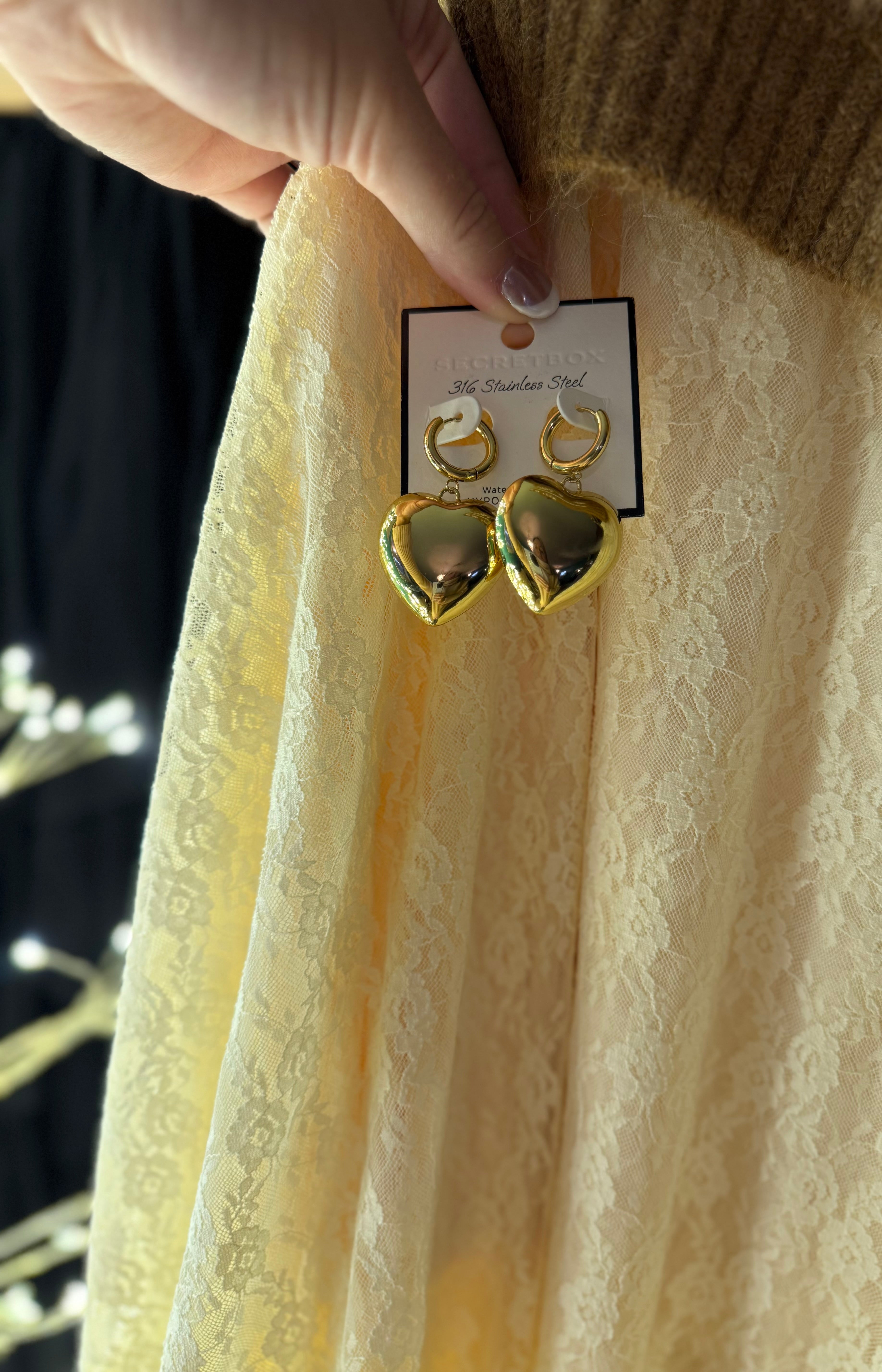 Chunky Heart Earrings