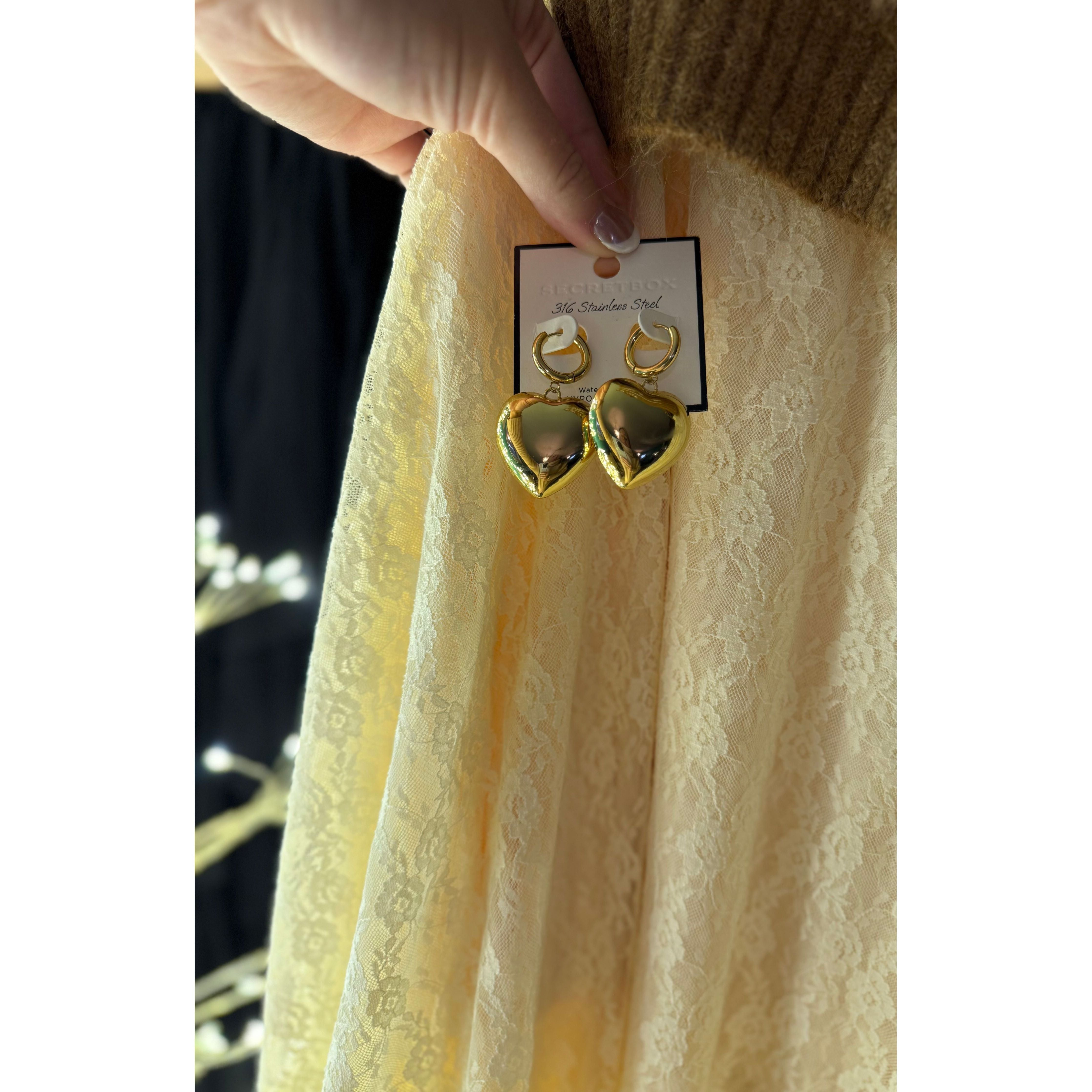 Chunky Heart Earrings