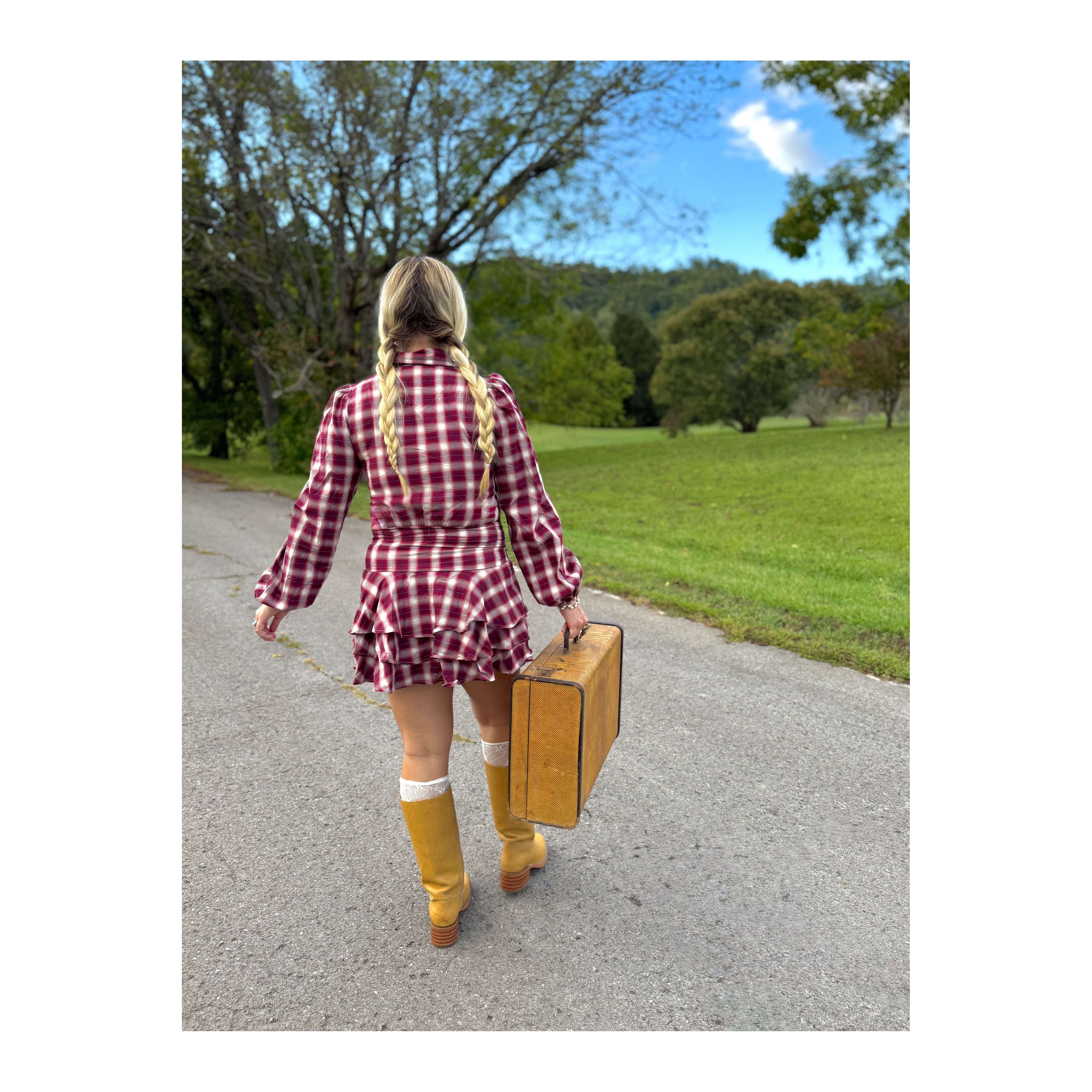 Red Plaid Dress