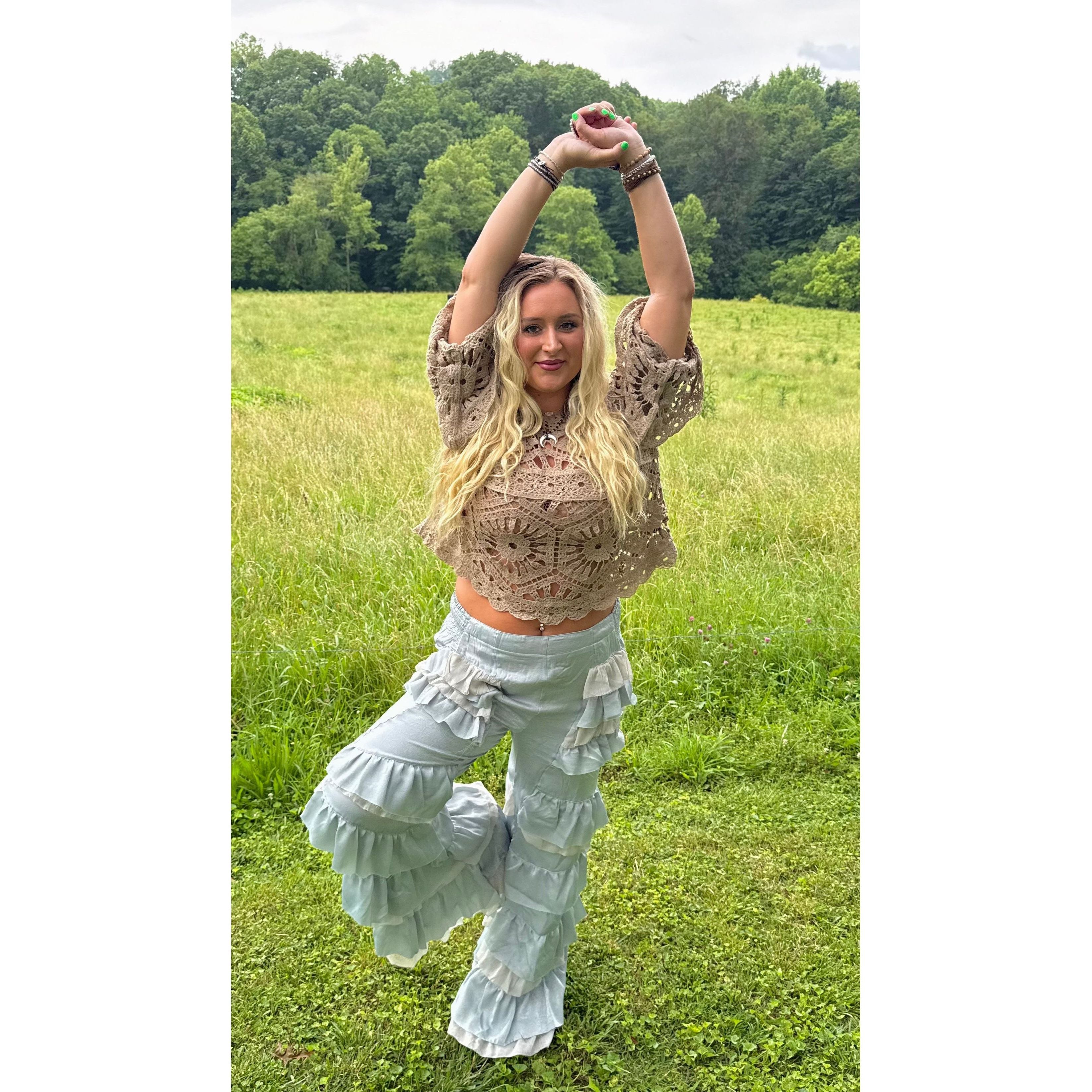 Oli & Hali: Tiered Ruffle Pant