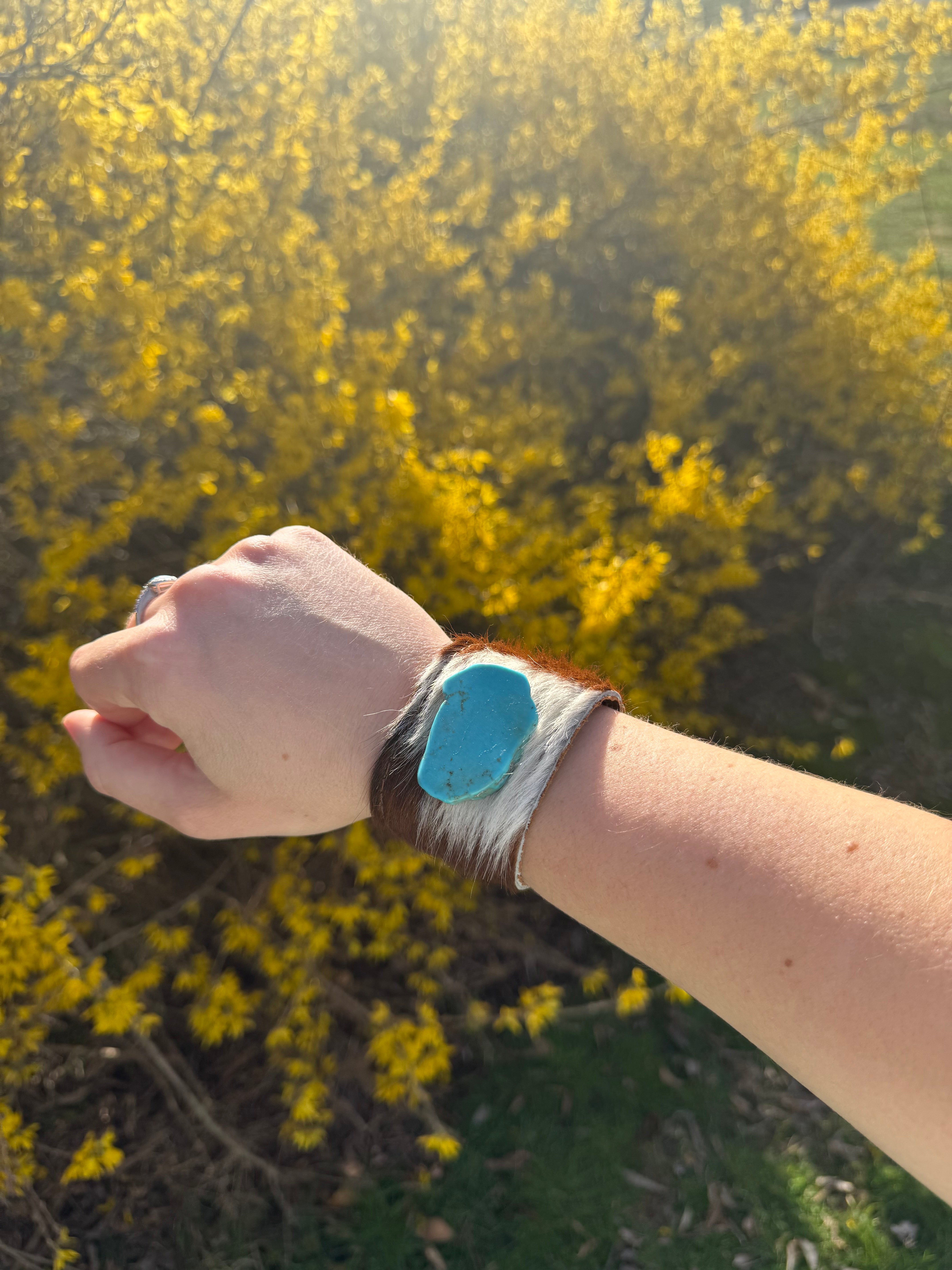 Leather Cow Hide Cuff