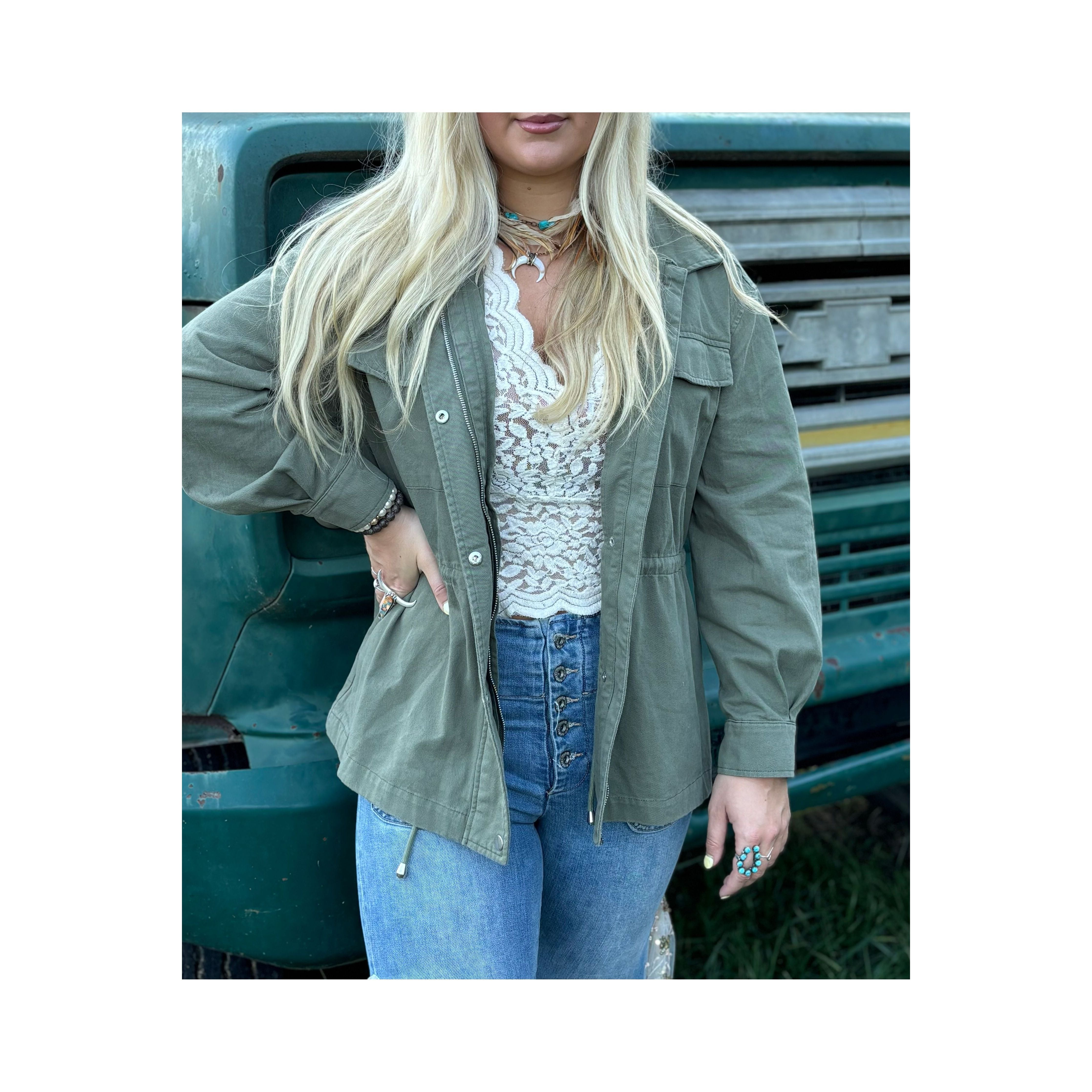 The Ryleigh Army Green Jacket