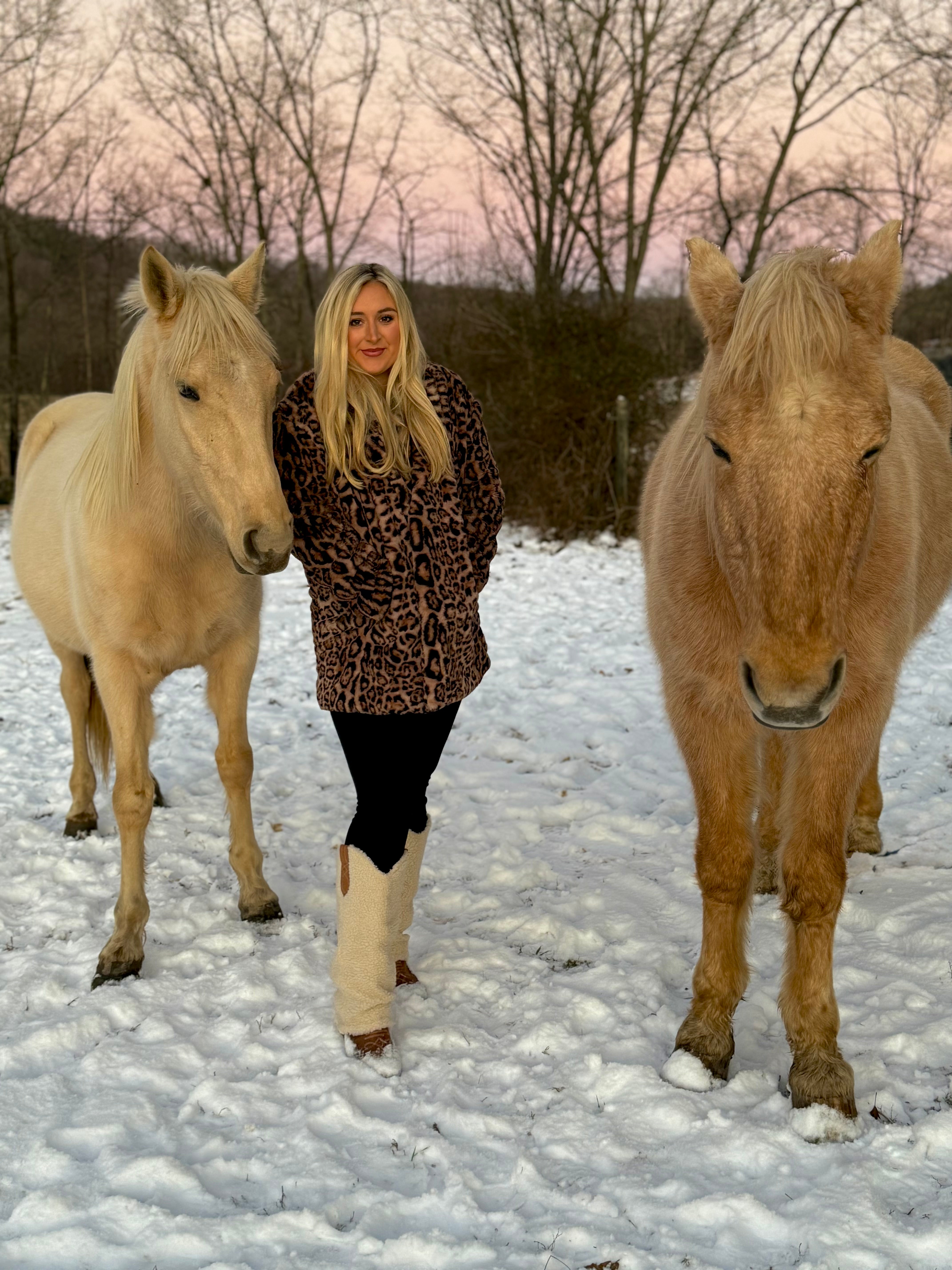 Leopard Faux Fur Jacket